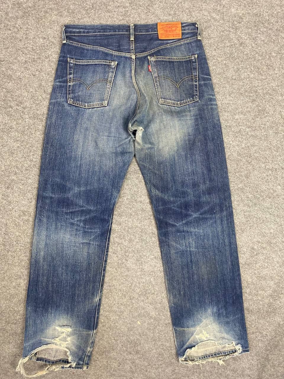 Levi's vintage levis 503b-xx big e selvedge distressed denim Size US 35 - 1 Thumbnail
