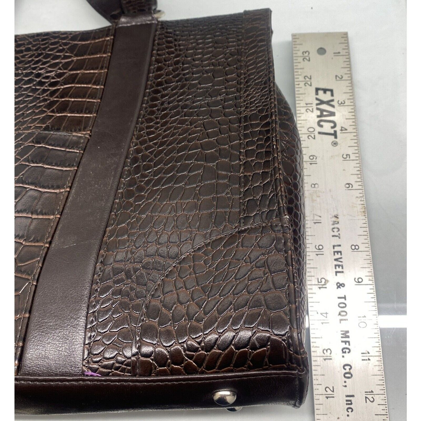 Coldwater Creek Coldwater Creek Faux Crocodile Leather Shoulder bag NEW Size ONE SIZE - 4 Thumbnail