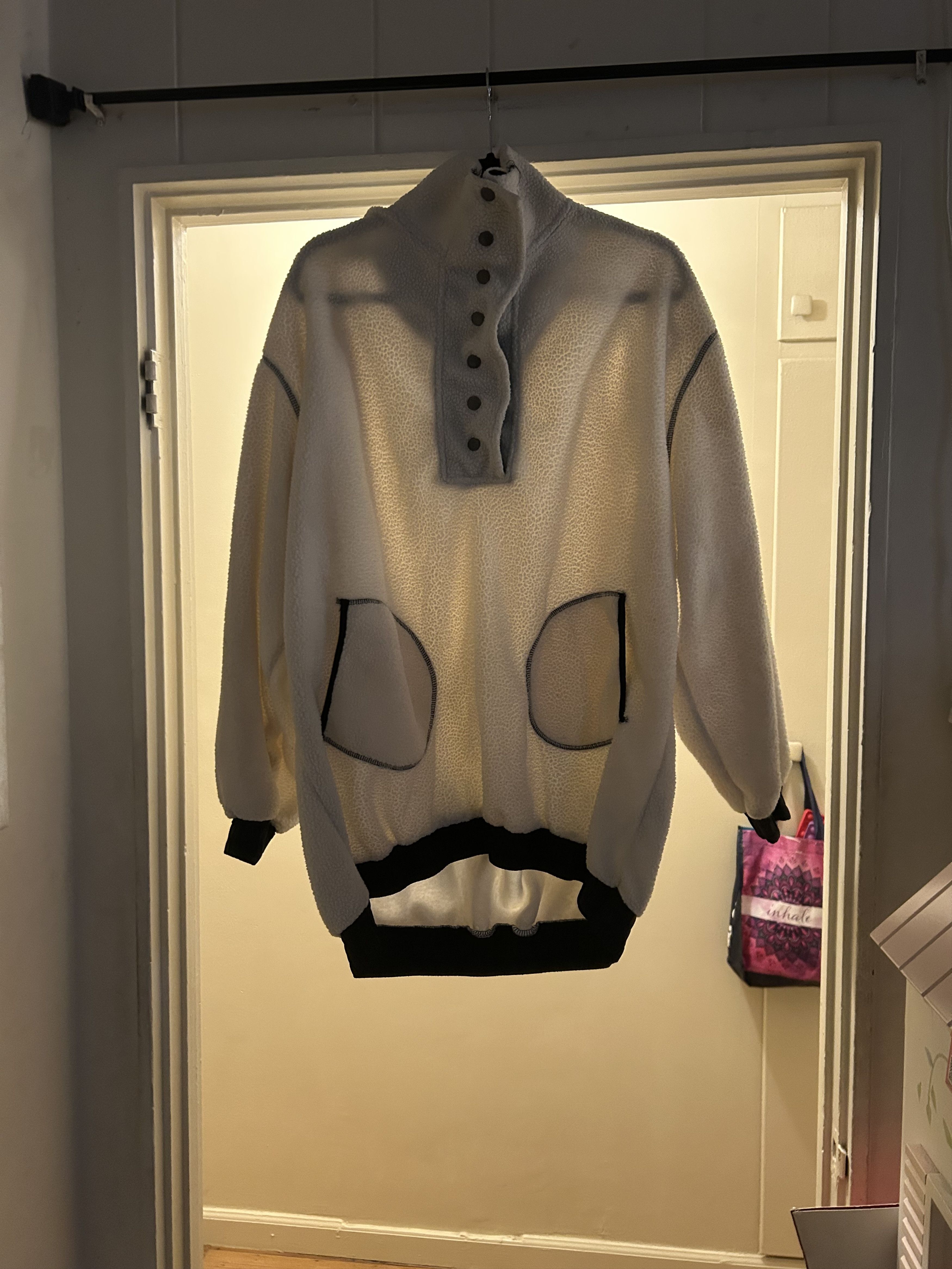 Bdg BDG Cream Fleece Bomber Style Jacket Size US M / EU 48-50 / 2 - 1 Preview