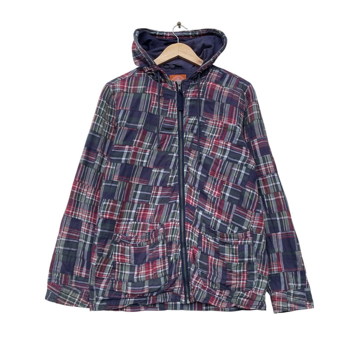 J. Press 💥J press Pachtwork Hooded Jacket Size US M / EU 48-50 / 2 - 1 Thumbnail