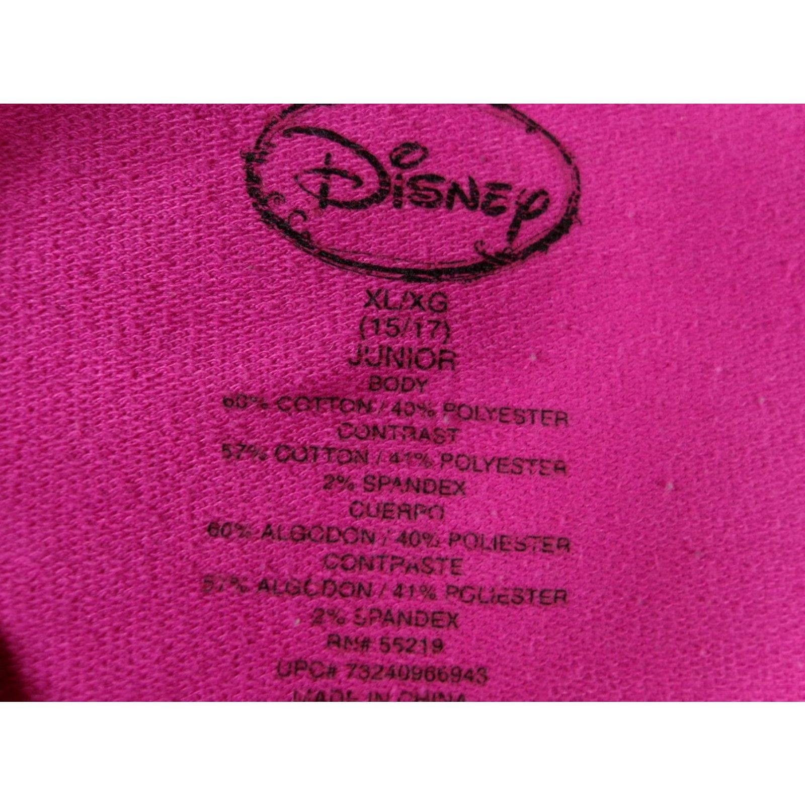 Disney Disney Sweatshirt Girls Juniors XL Pink Tinker Bell Feisty Graphic Long Sleeve Size XL / US 12-14 / IT 48-50 - 6 Thumbnail