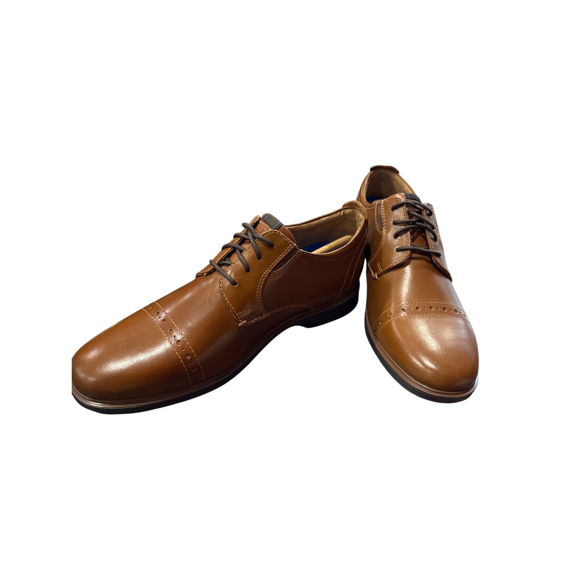 Nunn Bush Nunn Bush Kore Mens Brown Leather Oxford Shoes 8.5M SKU 8083 Size US 8.5 / EU 41-42 - 2 Thumbnail