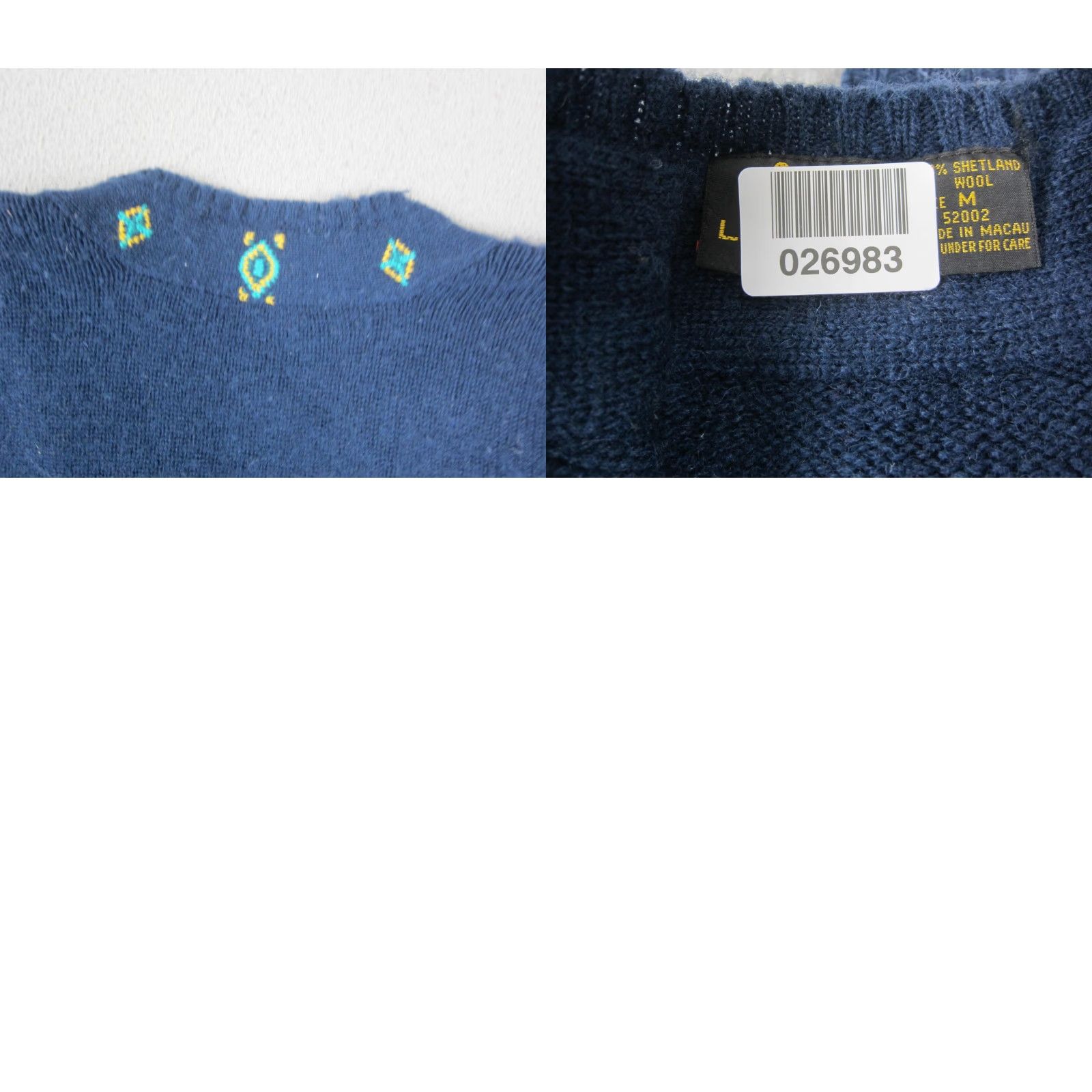 Vintage VINTAGE Lizsport Cardigan Women's M Blue Wool Knit 80s Button Up Sweater Cardigan 90s City Classic Mens Womens Boys Girls Size M / US 6-8 / IT 42-44 - 9 Thumbnail