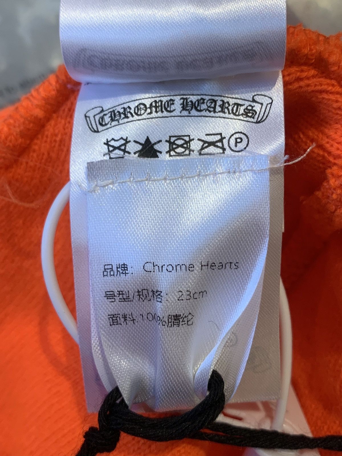 Chrome Hearts Orange embroidered logo beanie Size ONE SIZE - 6 Thumbnail