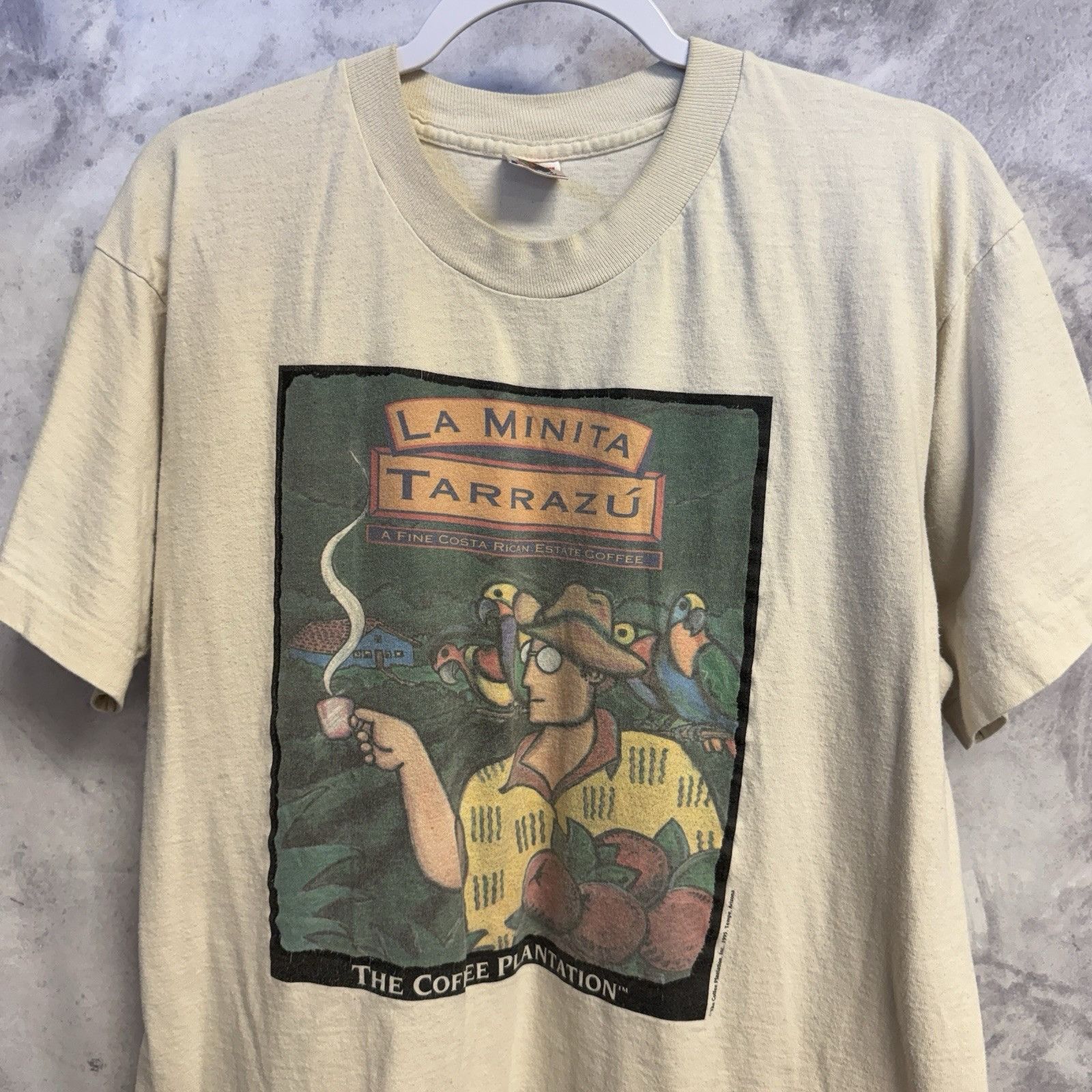Vintage Vintage 90s Costa Rica Coffee Plantation T Shirt La Minita T Size US L / EU 52-54 / 3 - 1 Thumbnail