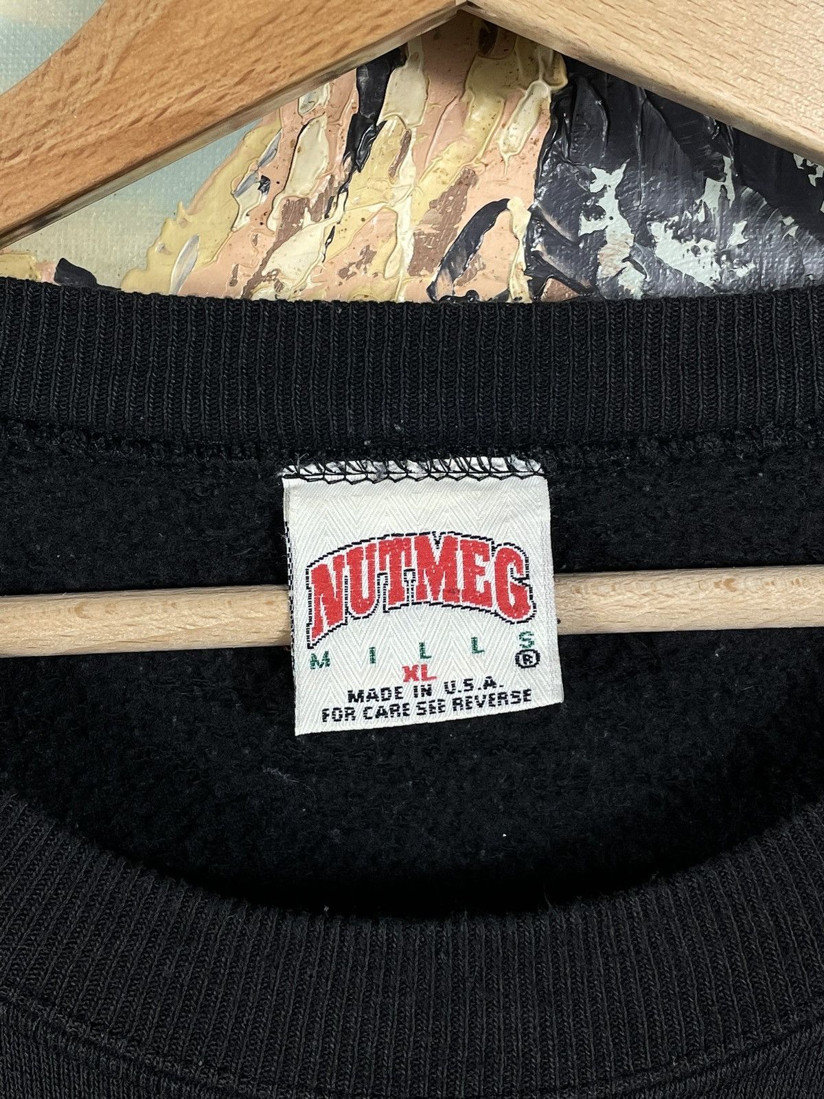 NBA × Nutmeg × Vintage Charlotte Hornets Retro 90s Crewneck Baseball Boxy Loose Size US XL / EU 56 / 4 - 6 Thumbnail