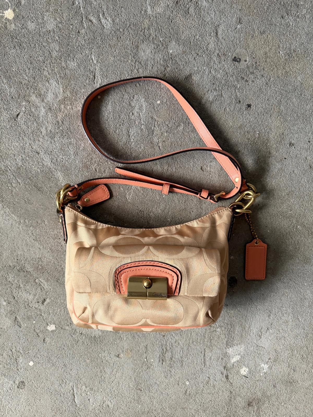 Coach Coach Signature Kristin Crossbody Bag Beige/Pink Size ONE SIZE - 2 Thumbnail