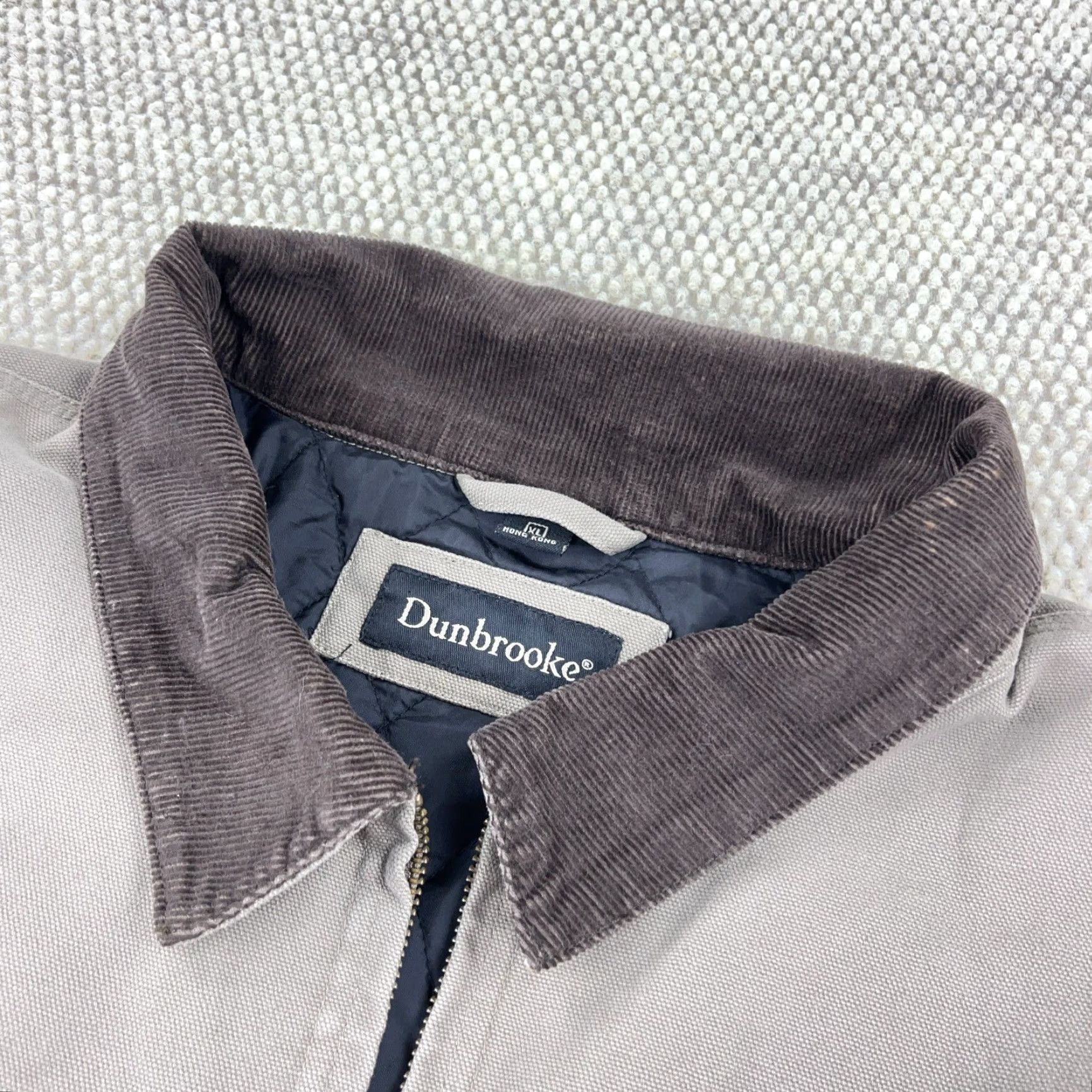 Dunbrooke Vintage Dunbrooke Jacket Men XL Tan Duck Canvas Lined Corduroy Collar Detroit A1 Size US XL / EU 56 / 4 - 2 Thumbnail