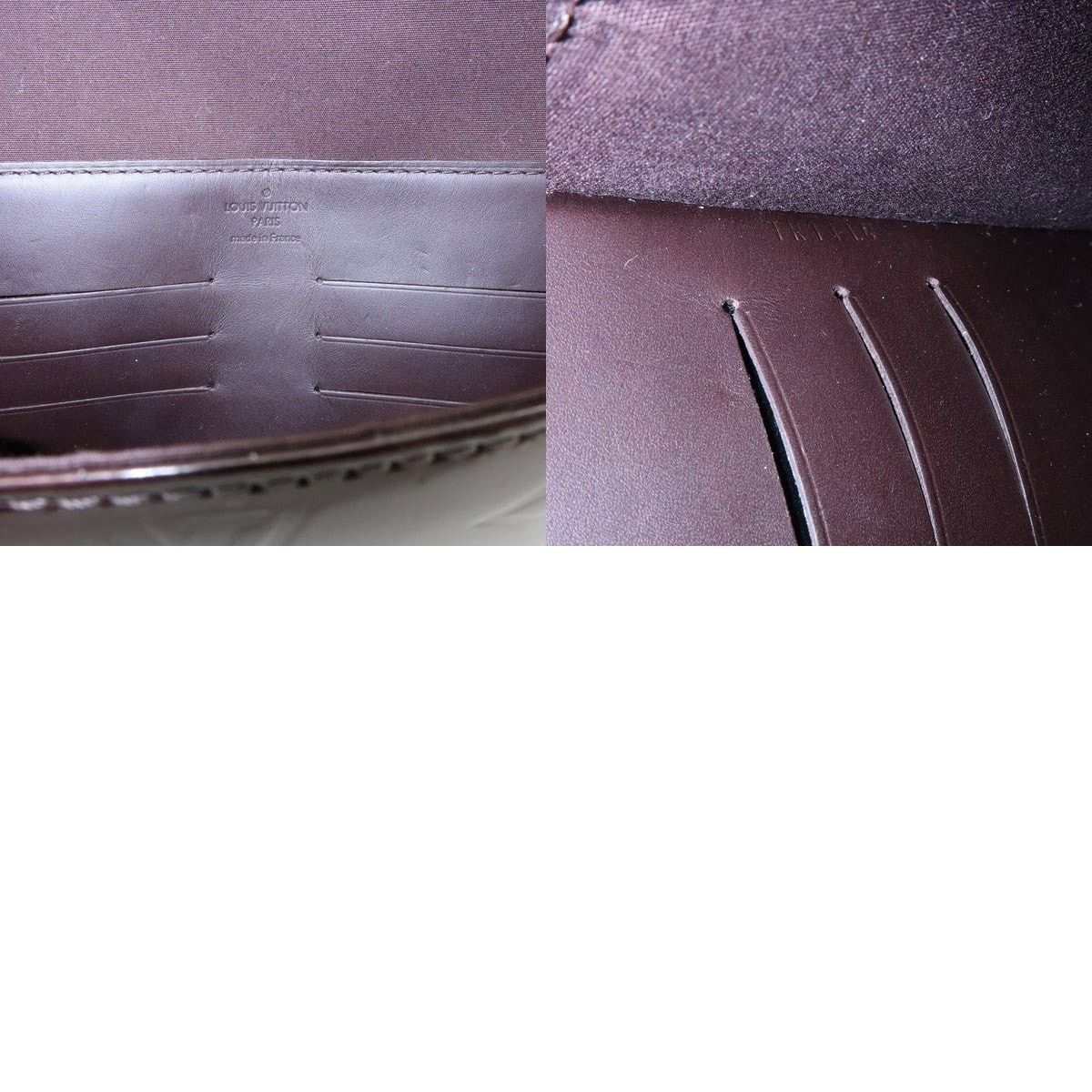 Louis Vuitton Louis Vuitton Monogram Vernis Ana Clutch Patent Burgundy Size ONE SIZE - 8 Thumbnail