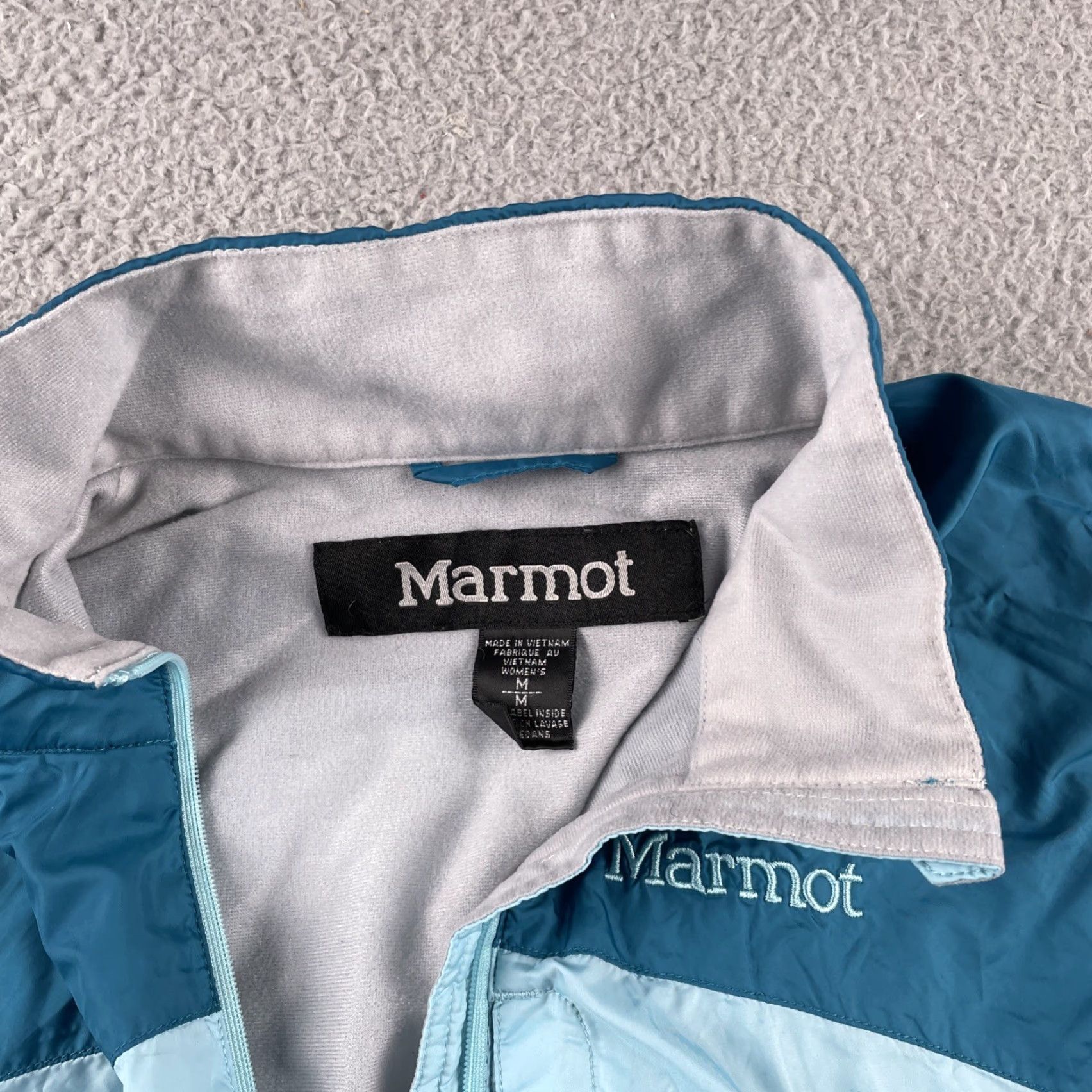 Marmot Marmot Women’s Jacket Windbreaker Two Tone Blue Zip Sweat Lined Fleece Teal M Size M / US 6-8 / IT 42-44 - 6 Thumbnail