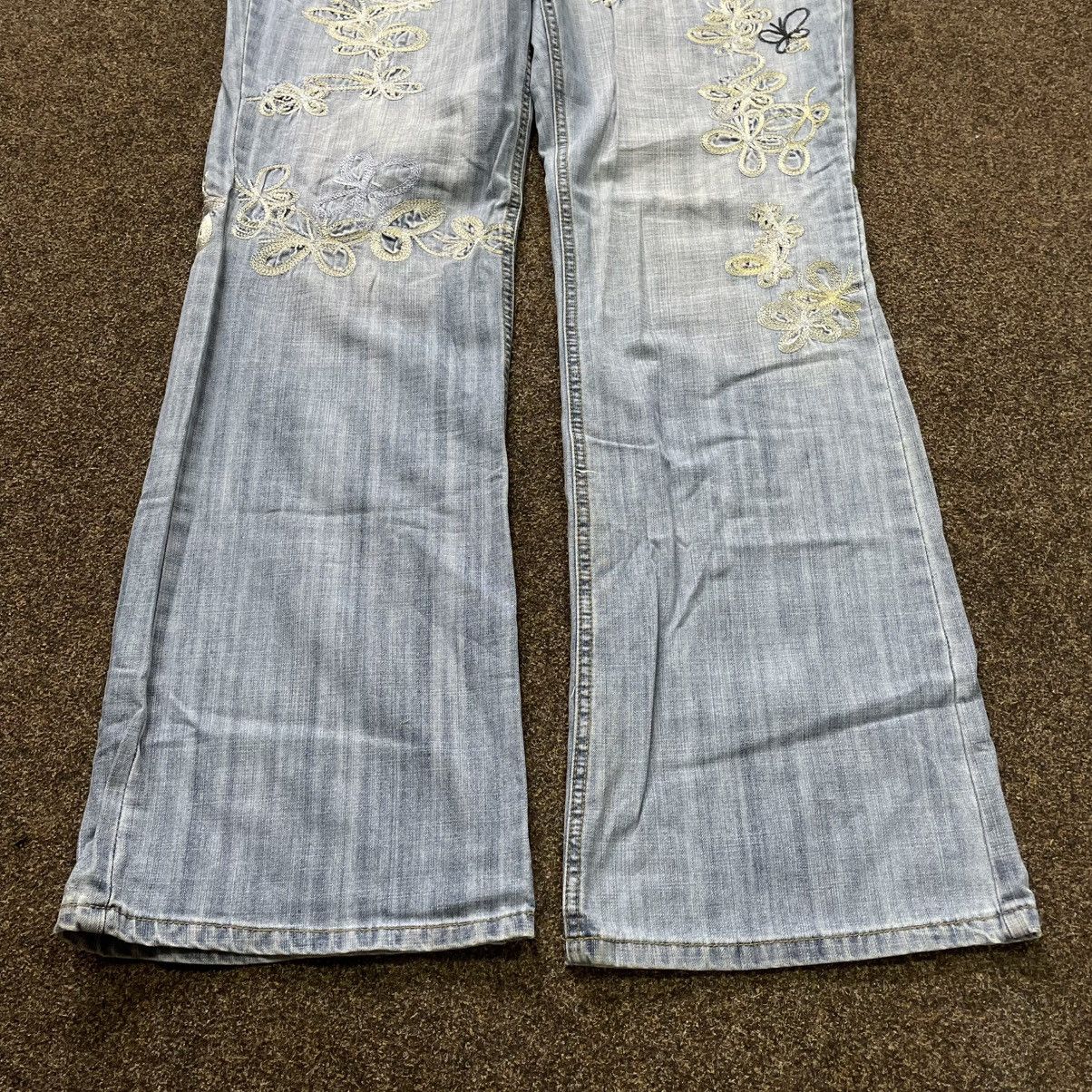 Vintage Vintage Y2K Baggy Flared Jeans 90s Distressed Skate Grunge Size 36" / US 14 / IT 50 - 4 Thumbnail