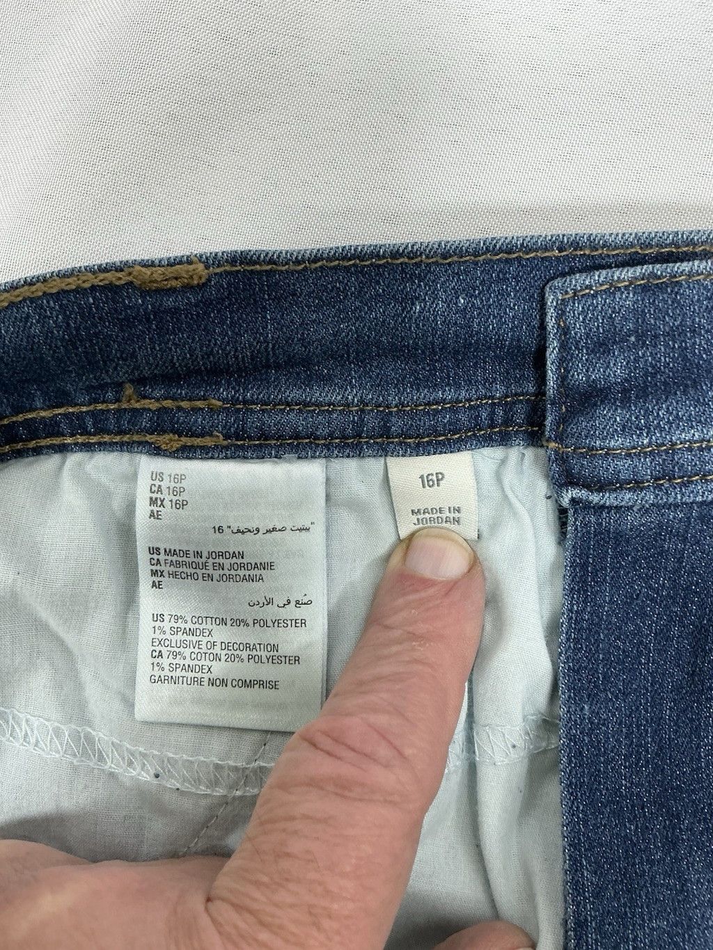 Style & Co Womans Style & Co Slim Leg Blue Jeans 16P 0110/J-3 Size 38" / US 16 / IT 52 - 4 Thumbnail