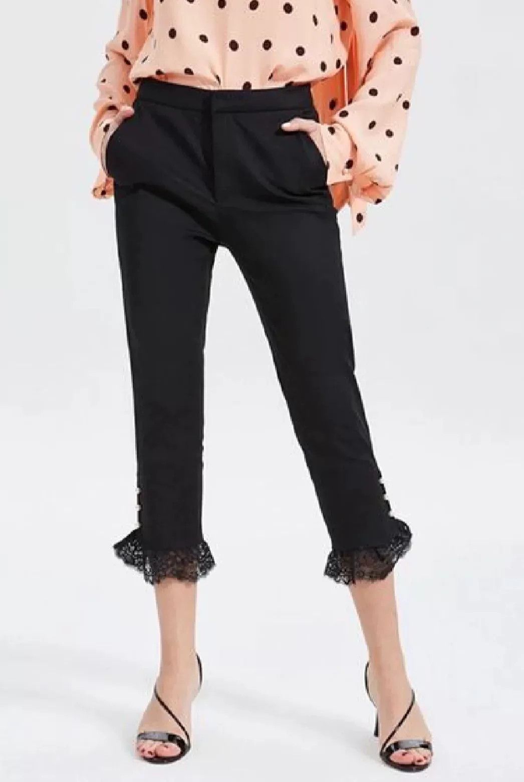 Gucci Gucci Black Pearl Detail Trousers Size 36" / US 14 / IT 50 - 1 Thumbnail