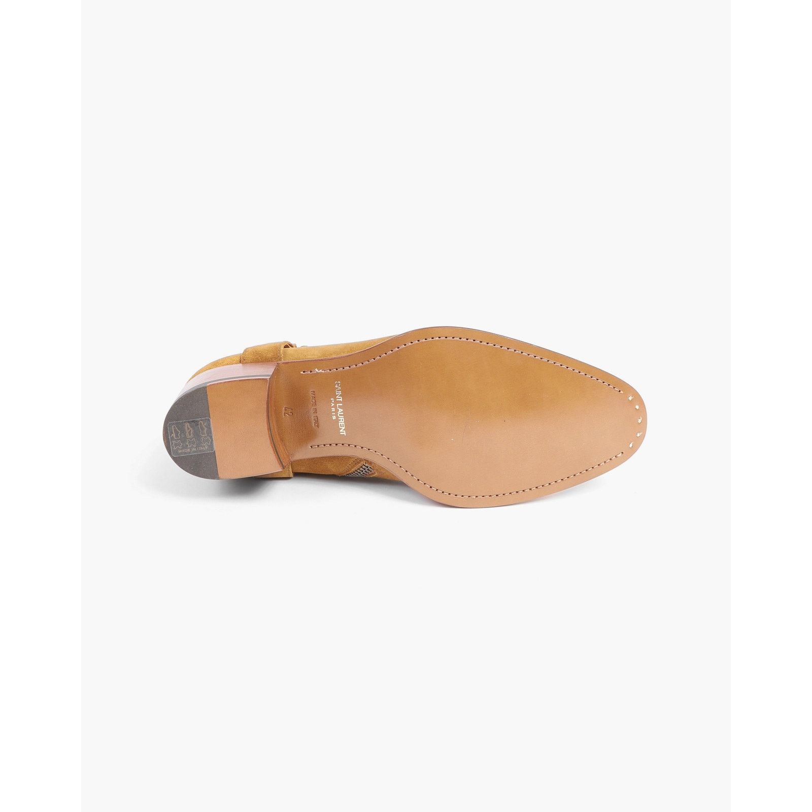 Saint Laurent Paris FW13 Wyatt 40 Harness Boots in Ochre Suede Size US 9 / EU 42 - 10 Thumbnail