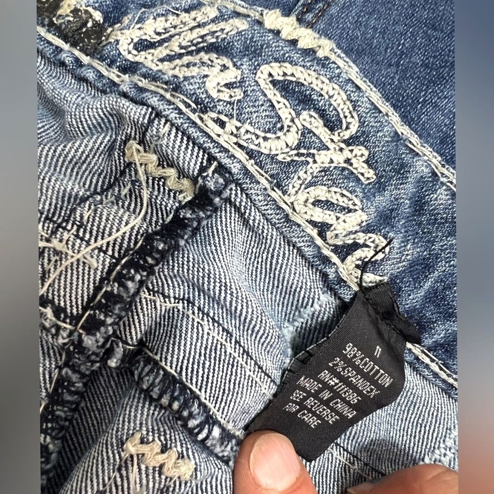 Vintage Vanilla Star Womens Mom Jeans High Rise Straight Leg Sz 11-30 Blue Jeans Women 11 Regular Womens Jeans Size 32" / US 10 / IT 46 - 4 Thumbnail