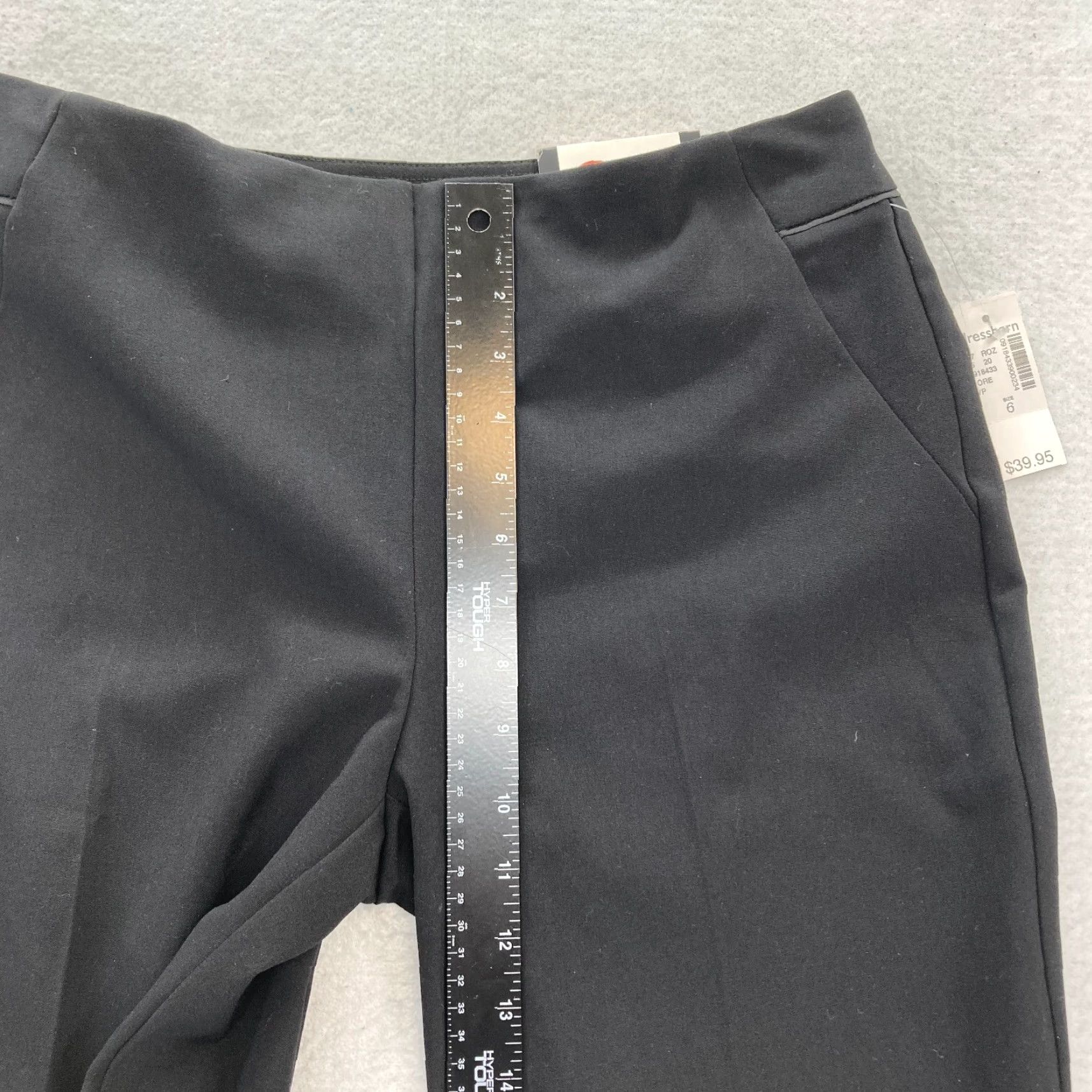 Vintage Roz & Ali Secret Agent Pants Women's 6 Wide Leg Black Stretch Tummy Control NWT Size 28" / US 6 / IT 42 - 7 Thumbnail