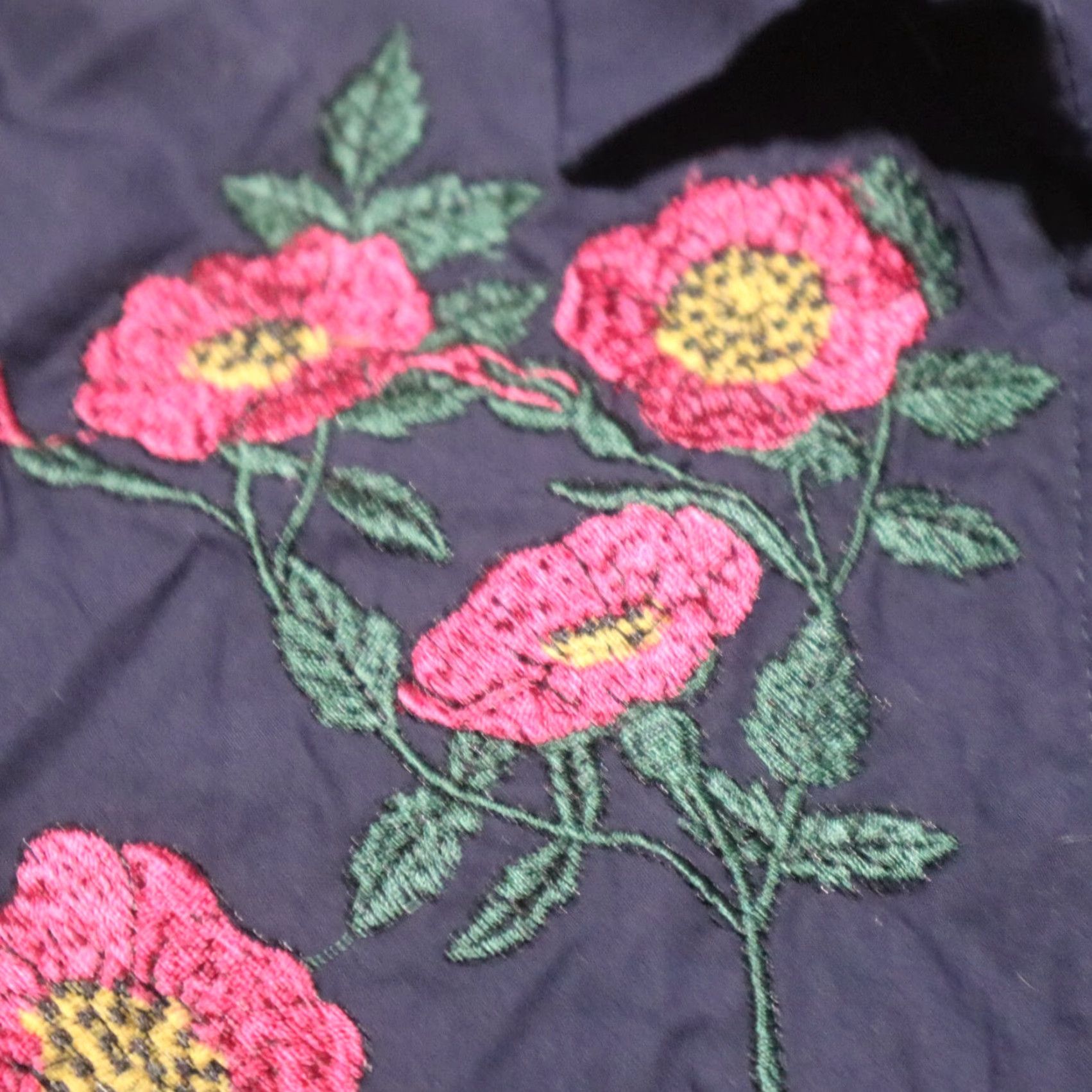 Zara Vintage Zara Women's Long Sleeve Floral Crew Neck Pullover Shirt Medium Blue Size M / US 6-8 / IT 42-44 - 5 Thumbnail