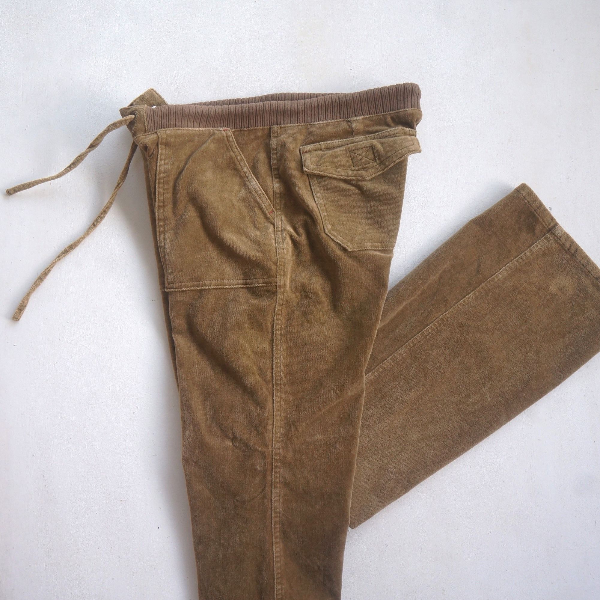 Japanese Brand Brown Drawstring Corduroy Size 30" / US 8 / IT 44 - 4 Thumbnail