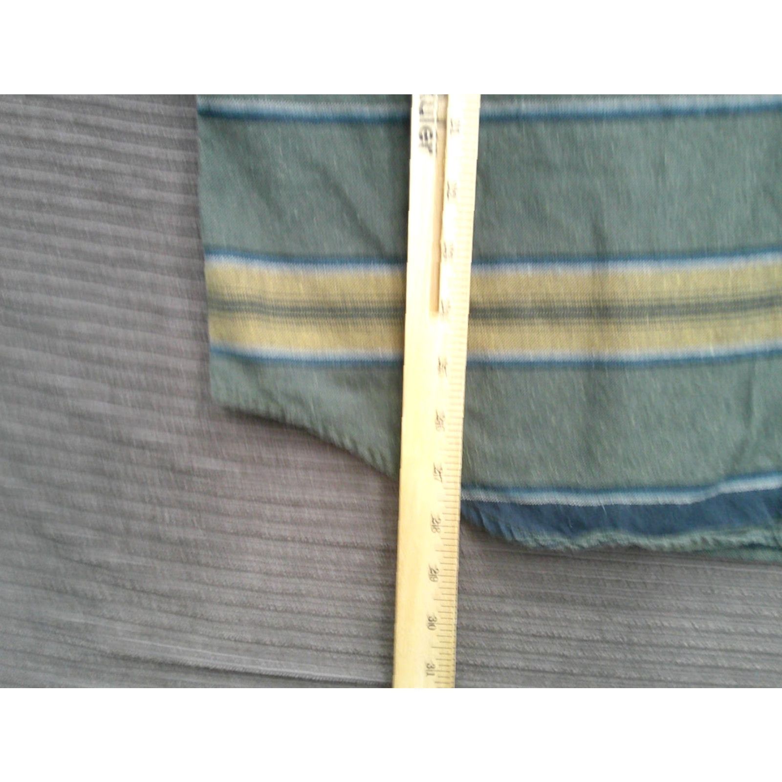 Burton Burton Shirt Mens XL Green Striped Button-Up Cotton Pockets Long Sleeve Vintage No Size US XL / EU 56 / 4 - 7 Thumbnail