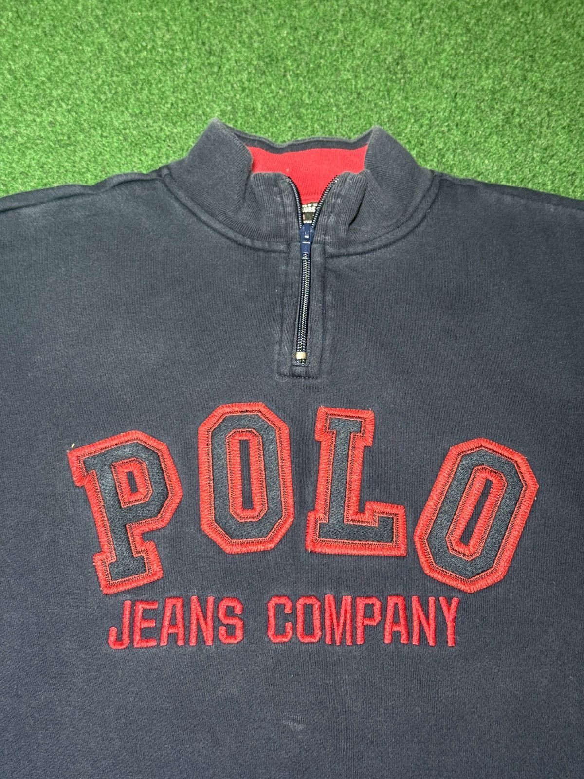 Polo Ralph Lauren Polo Jeans Ralph Lauren 1/4 Zip Pullover 23x26 Sweatshirt Size US M / EU 48-50 / 2 - 2 Thumbnail