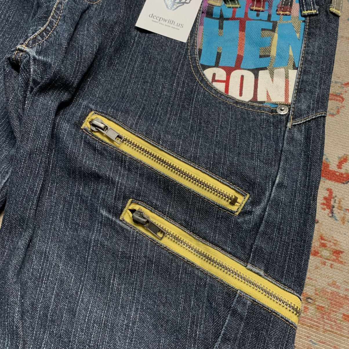 Japanese Brand Antfui Double Waist Dark Blue Jeans Regular Fit Size US 30 / EU 46 - 3 Thumbnail
