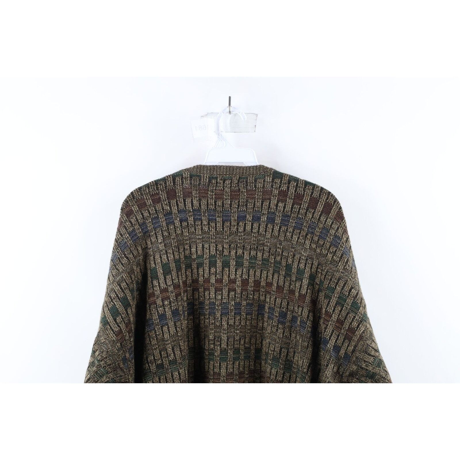 Vintage Vintage 90s Coogi Style Ed Bassmaster Rainbow Knit Sweater Size US L / EU 52-54 / 3 - 6 Thumbnail