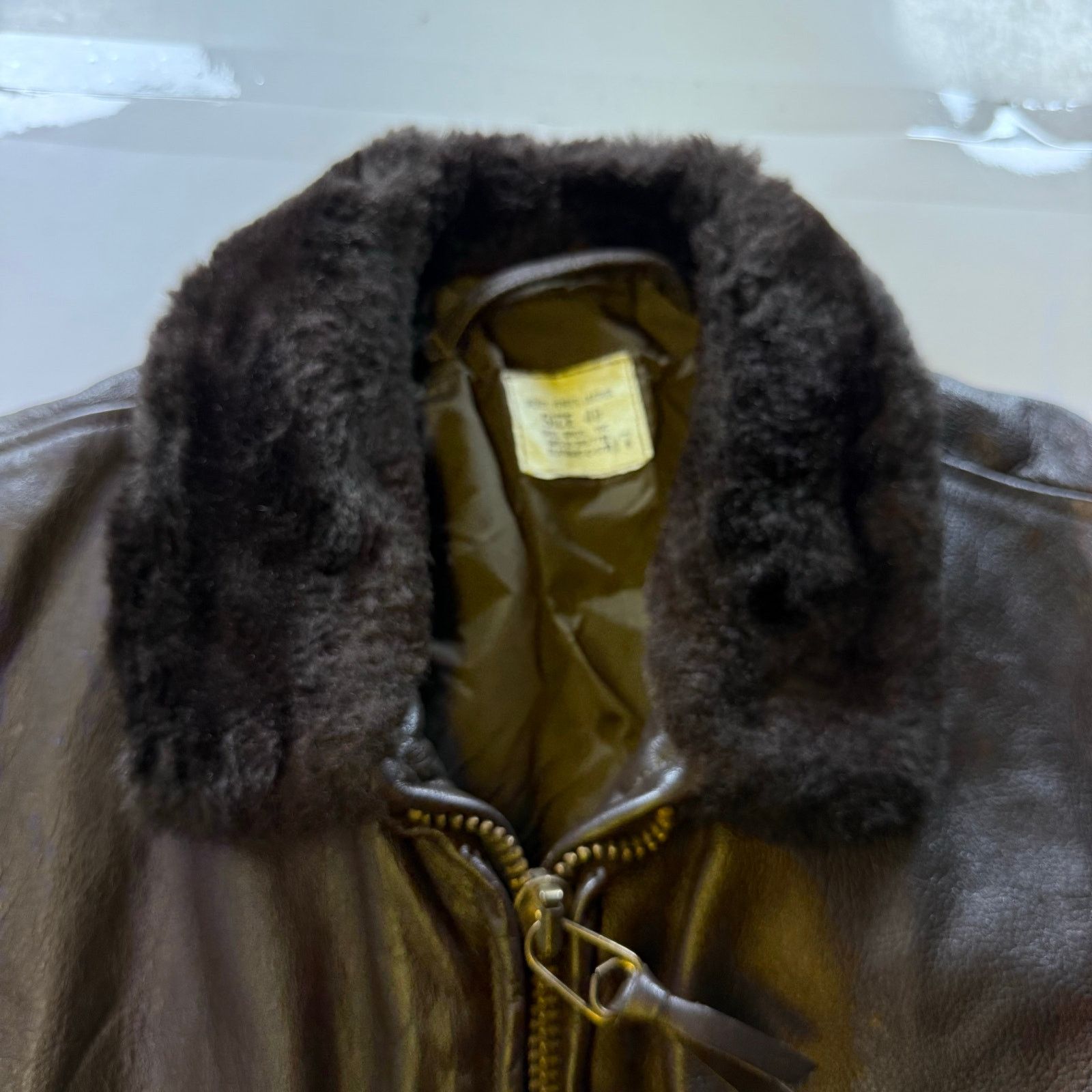 Other Jacket Flyer Leather Brill Bros Inc. Brown/Brown Size 40 Size US XXS / EU 40 - 13 Thumbnail