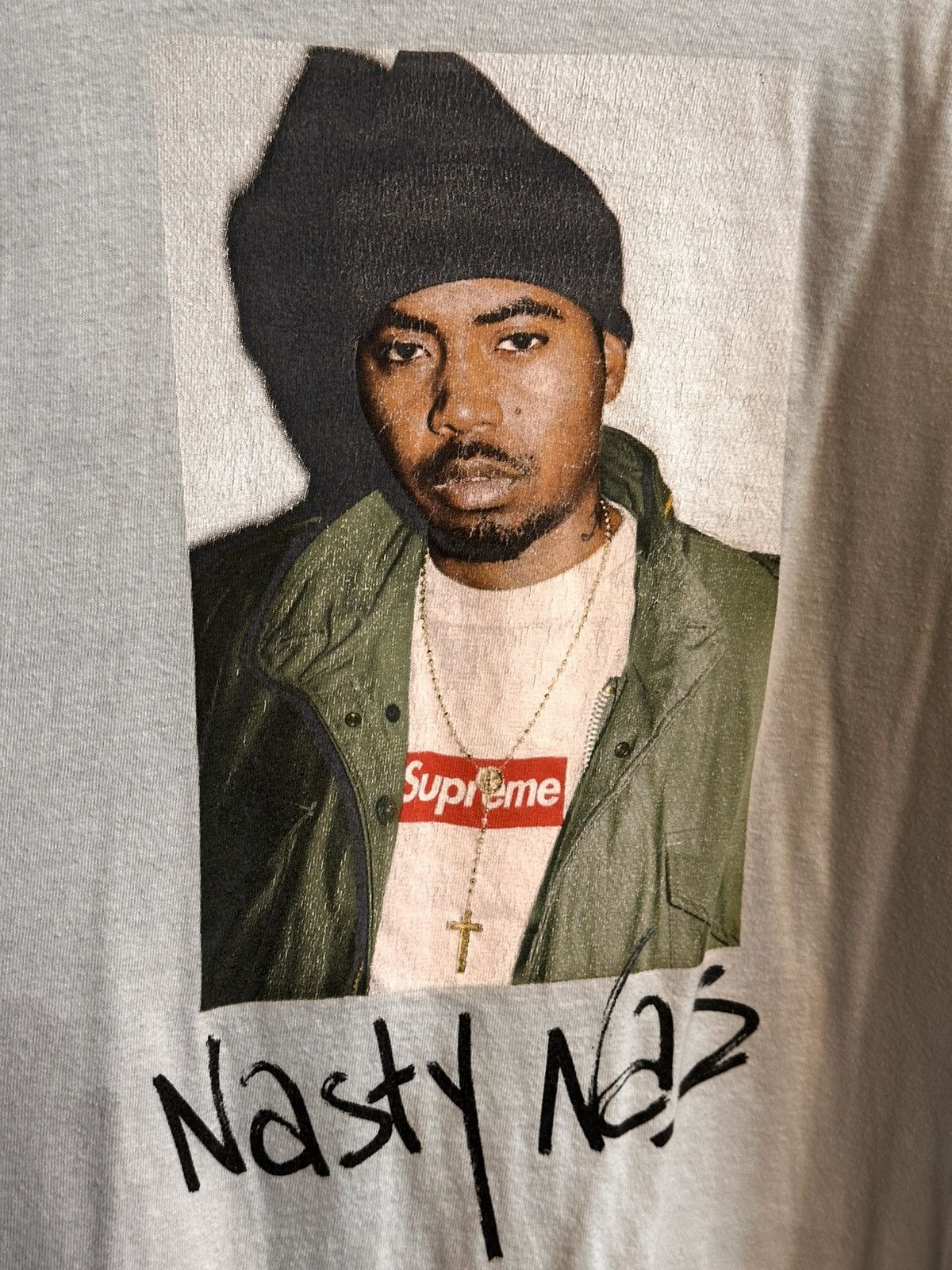 Supreme Supreme Nas Tee pale blue Size US L / EU 52-54 / 3 - 3 Thumbnail