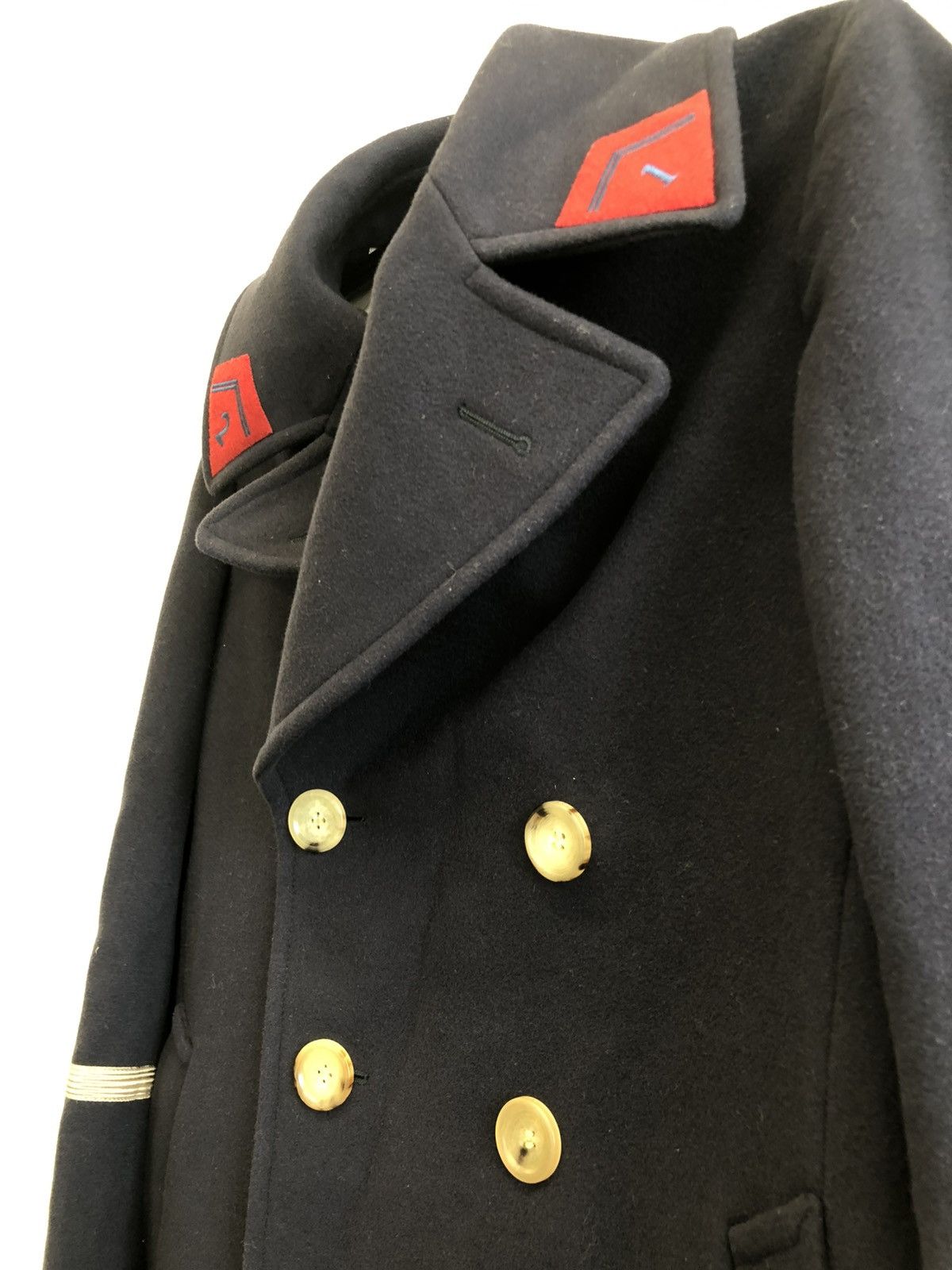 Gucci Gucci wool 5000$ navy military Embroidery Wool Overcoat 38R Size US S / EU 44-46 / 1 - 12 Thumbnail