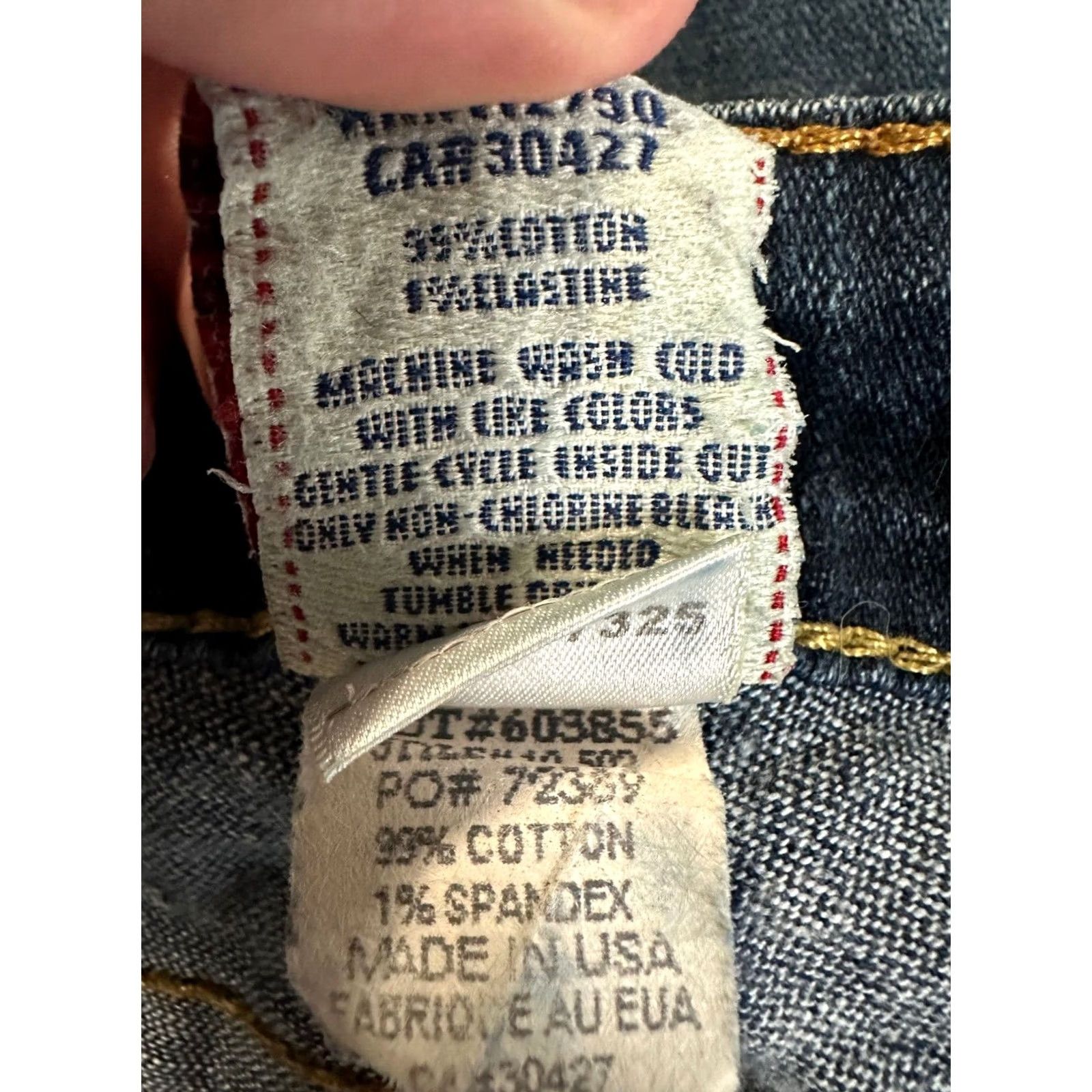 True Religion VINTAGE True Religion Jeans Womens 27 Stella Blue Distressed Slim Skinny Stretch Denim Size 27" / US 4 / IT 40 - 4 Thumbnail