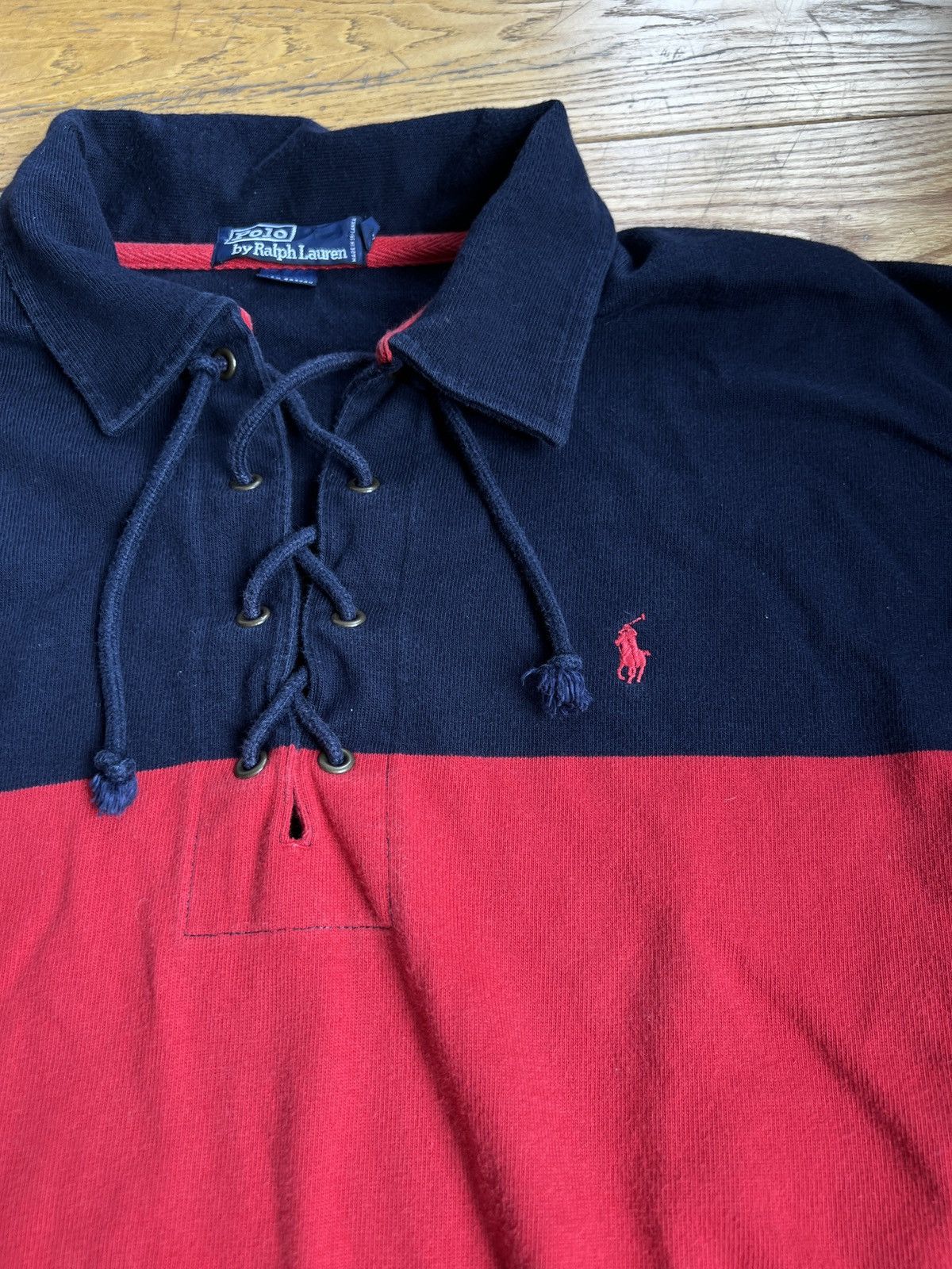 Polo Ralph Lauren × Ralph Lauren × Vintage Vintage Polo Ralph Lauren Regby Sweatshirt Rare Size US XL / EU 56 / 4 - 2 Thumbnail
