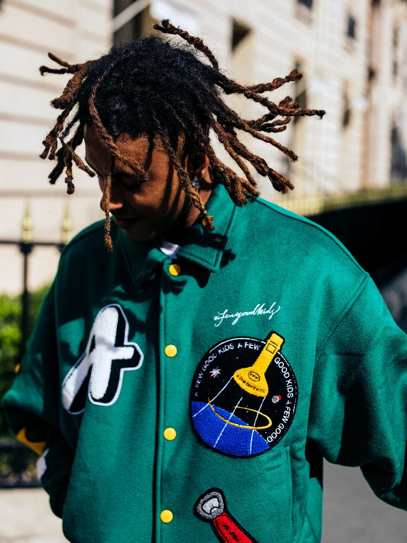 Japanese Brand A FEW GOOD KIDS ROCKET COLLEGE JACKET Size US L / EU 52-54 / 3 - 2 Thumbnail