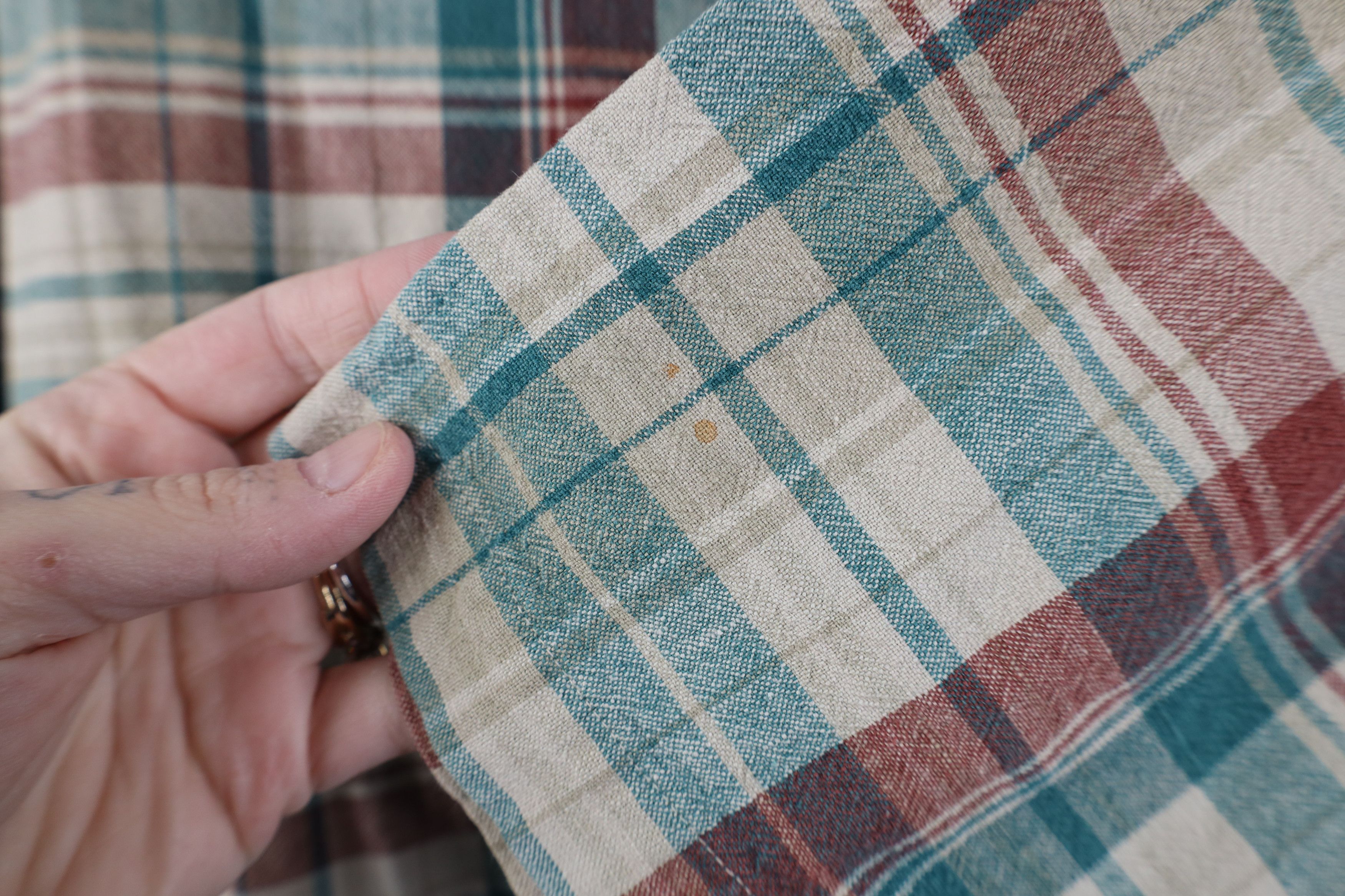 L.L. Bean Vintage 90s LL Bean Linen Blend Short Sleeve Button Shirt Size US XL / EU 56 / 4 - 6 Thumbnail