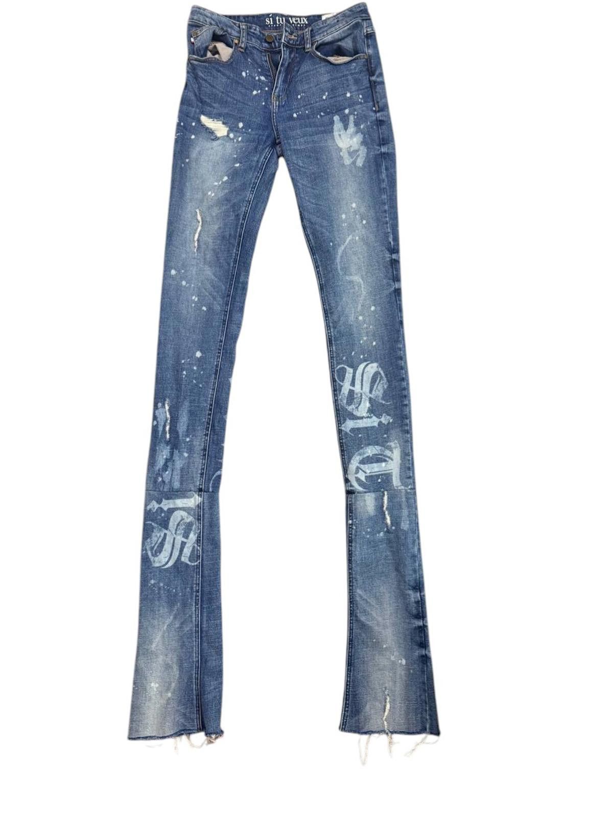 Other Sí Tu Veux Serge de Nîmes Stacked Flare Jeans Size 30 Size US 30 / EU 46 - 1 Thumbnail
