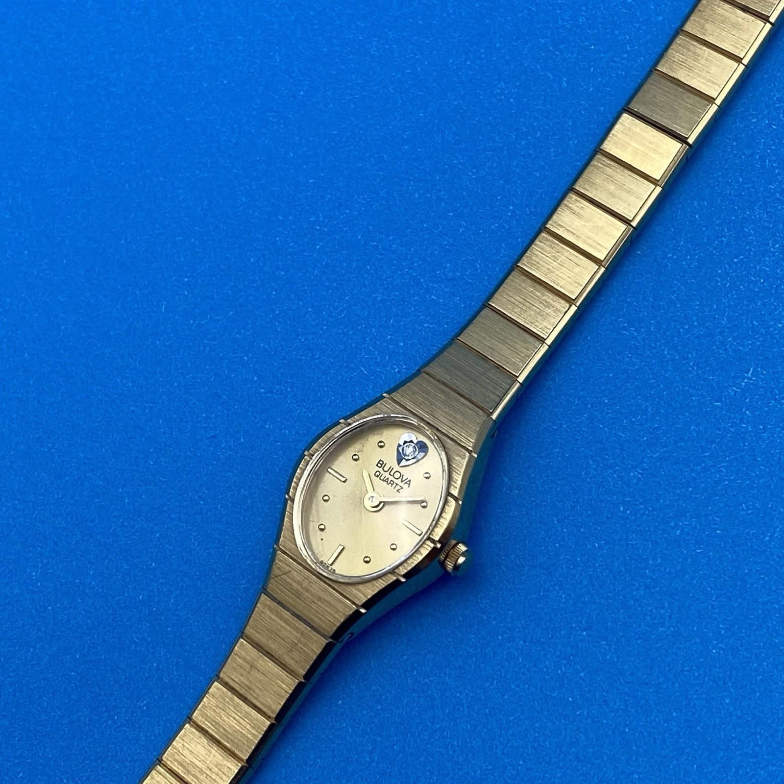 Bulova Vintage Bulova Diamond Dial Ladies Watch 1988 GoldTone 92K75 Size ONE SIZE - 2 Thumbnail
