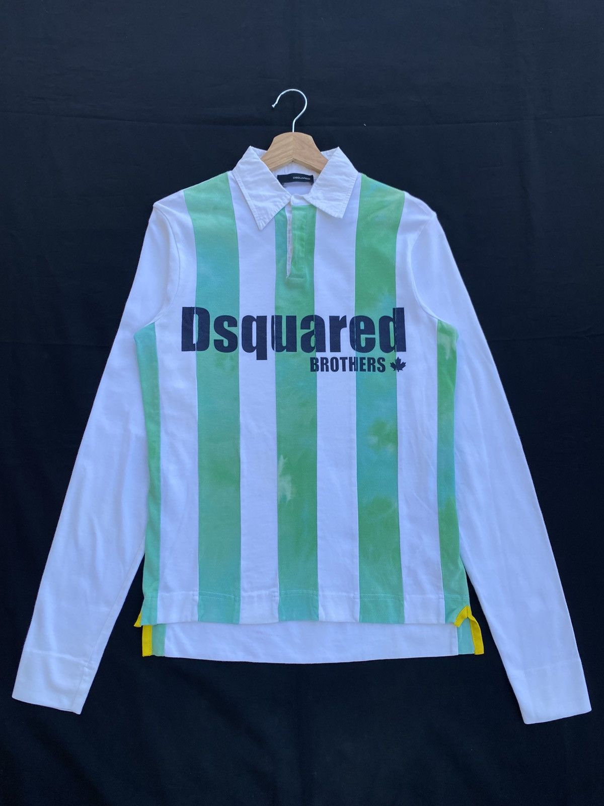 Dsquared2 Rare Dsquared Stripes Longsleeve Polo Shirt Size US S / EU 44-46 / 1 - 3 Thumbnail
