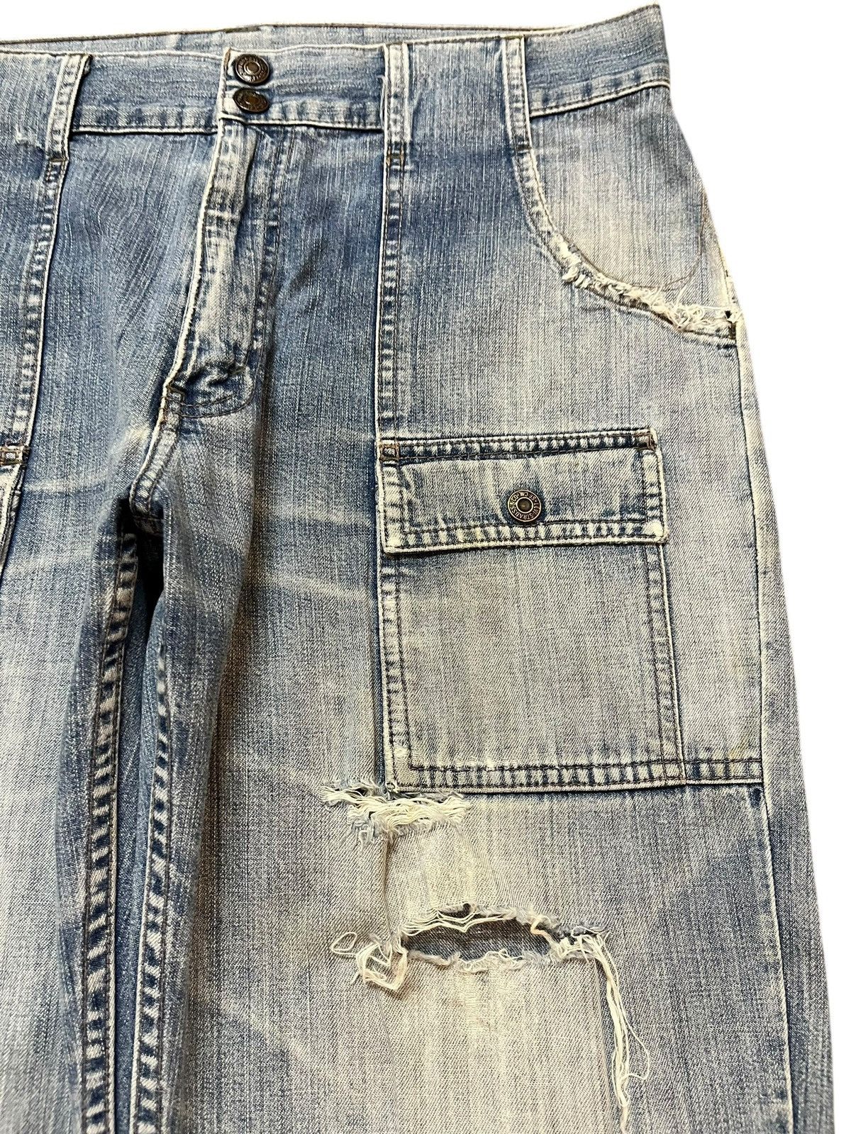 Levi's Vintage Clothing Vintage Levi’s Worker Sanforized Bush Pants Cargo Denim Size US 33 - 4 Thumbnail