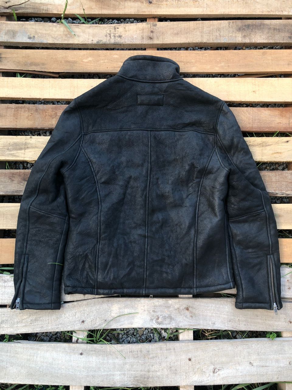 Leather Vintage Liugoo Leathers Jacket Bikers Fur Size US S / EU 44-46 / 1 - 2 Thumbnail