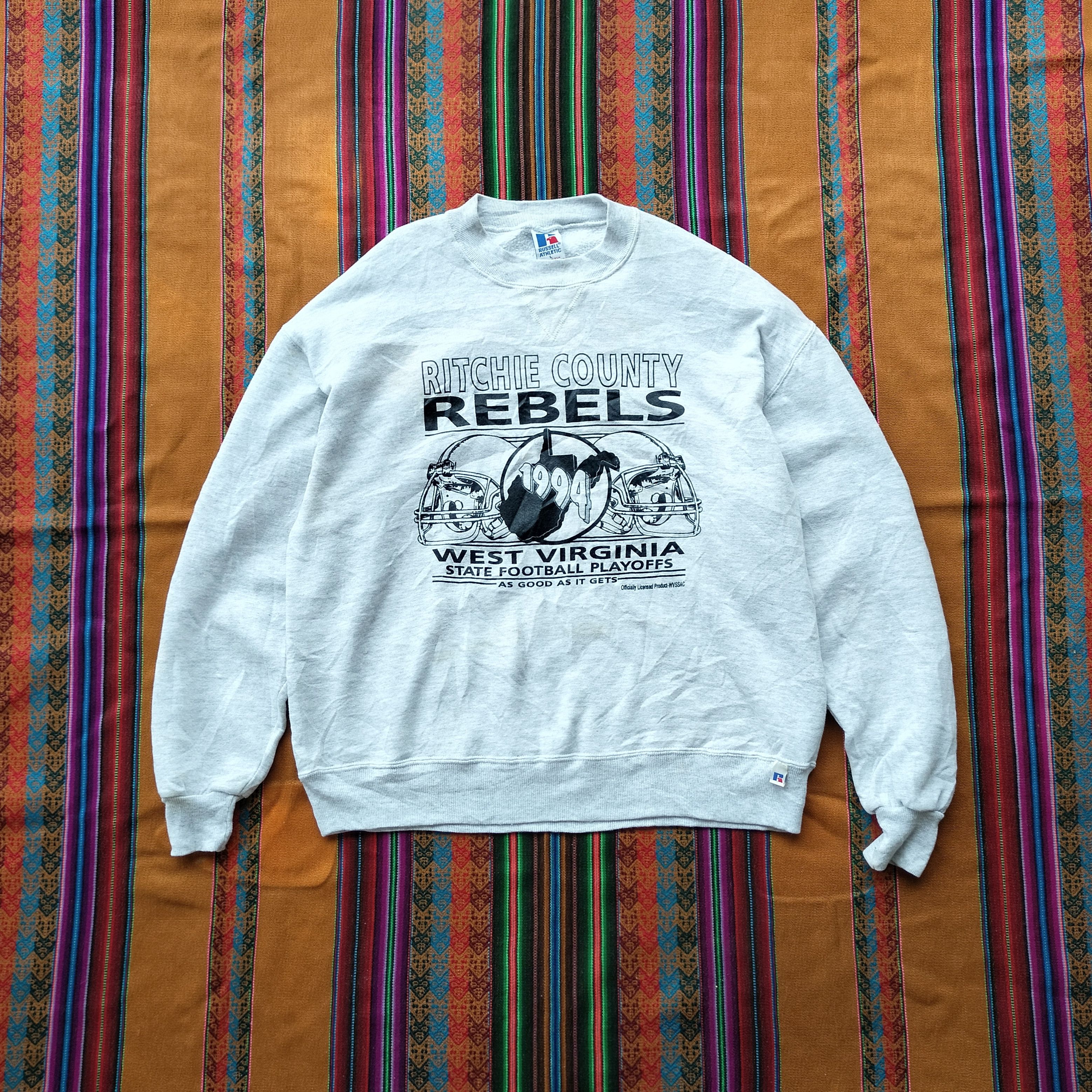 Russell Athletic Vtg 94 Russel Athletic rebels football playoffs sweatshirt Size US L / EU 52-54 / 3 - 1 Thumbnail