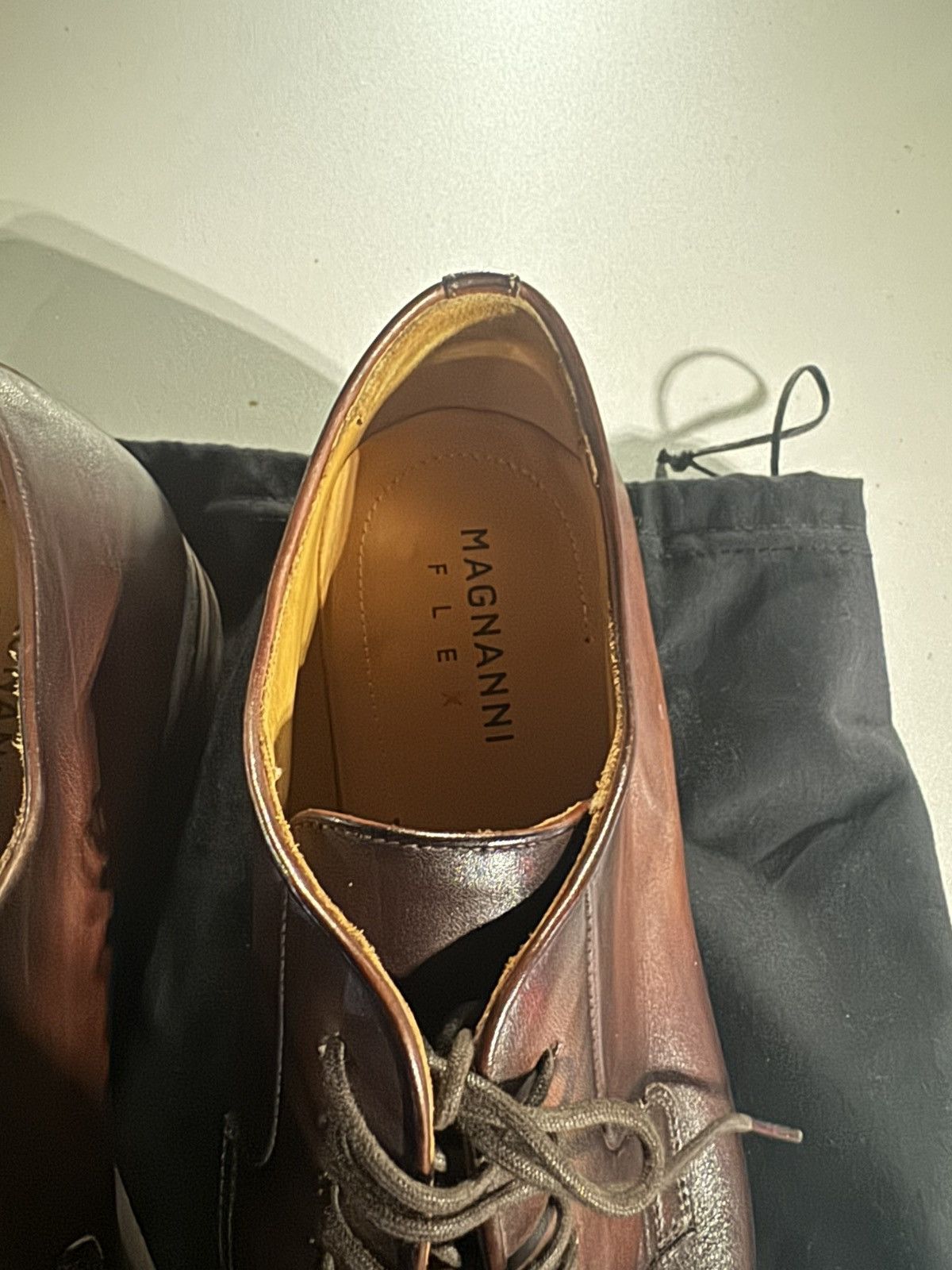 Magnanni Magnanni Men’s Brown Leather Lace-Up Dress Shoes - worn once Size US 10 / EU 43 - 5 Thumbnail