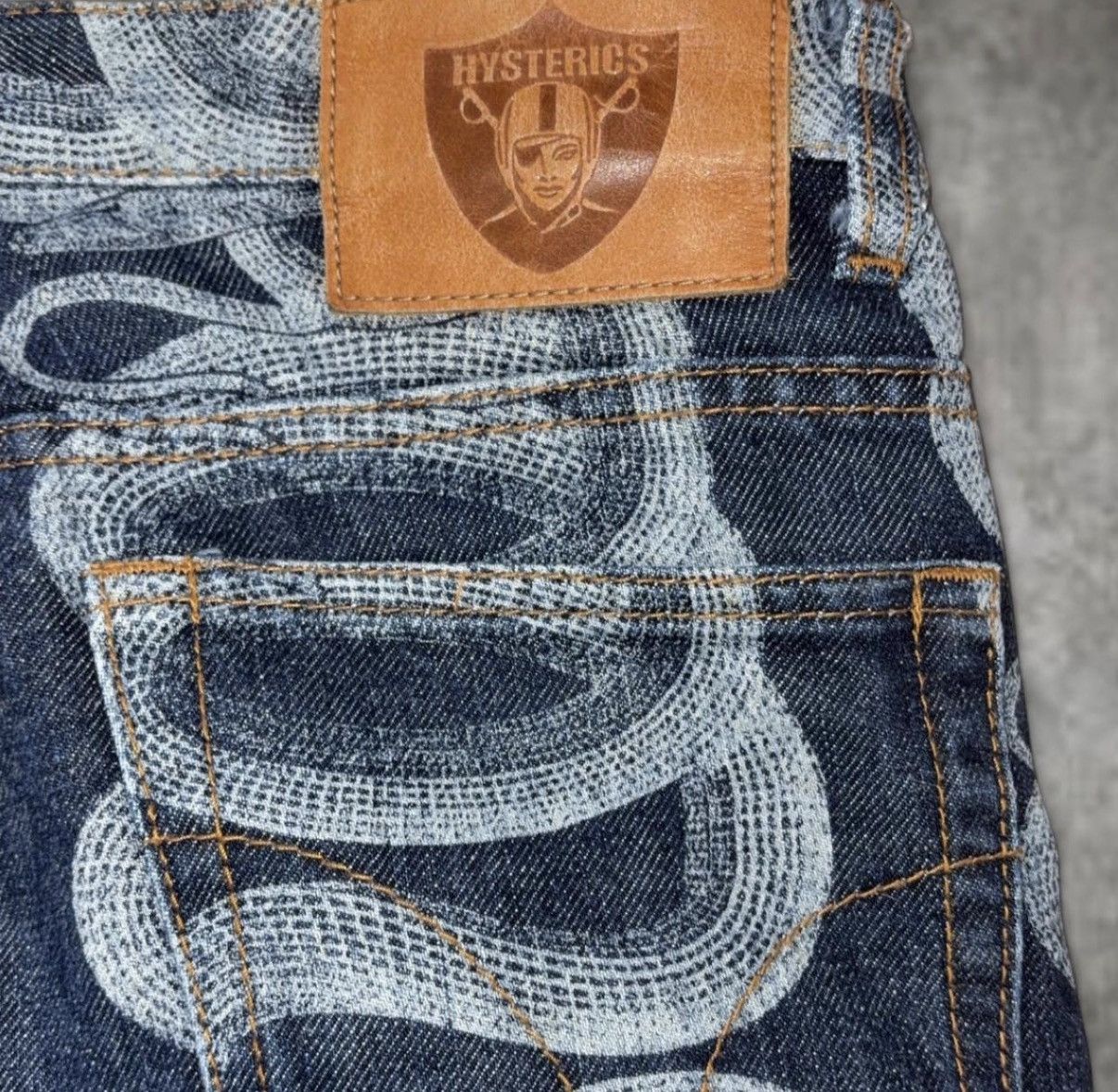 Hysteric Glamour Hysteric Glamour Snake Print Denim Size US 28 / EU 44 - 6 Thumbnail