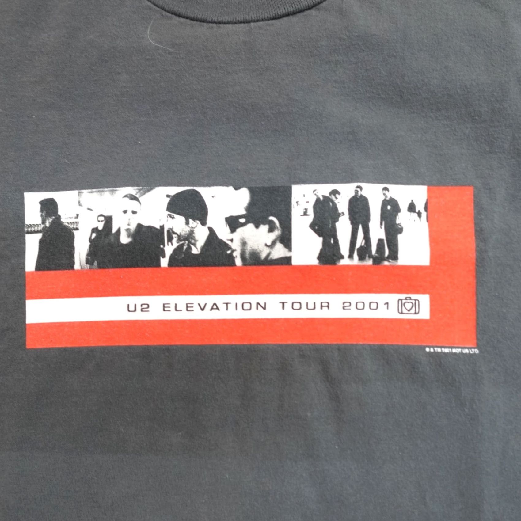 Vintage VINTAGE U2 Shirt Small Black Elevation Tour 2001 Double Sided Mens S Black USA Cotton Crew Neck Short Sleeve T-Shirt Size US S / EU 44-46 / 1 - 2 Thumbnail