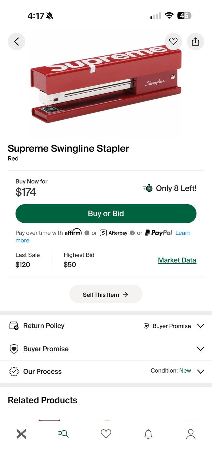 Supreme Supreme Swingline Stapler Size ONE SIZE - 5 Thumbnail