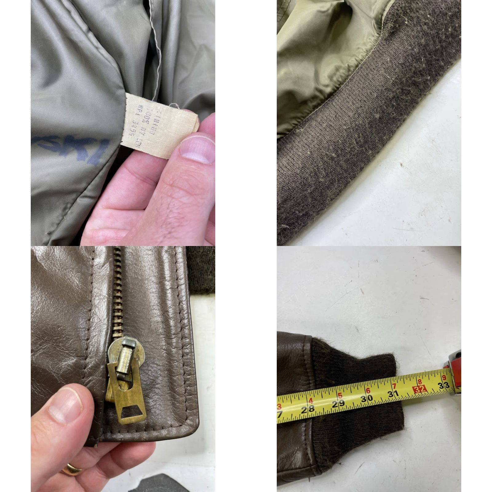 Vintage VINTAGE Londontown Leather Bomber Jacket Coat Brown Size 42 Regular Men 70s Classic Military Style Lined Size US XS / EU 42 / 0 - 8 Thumbnail
