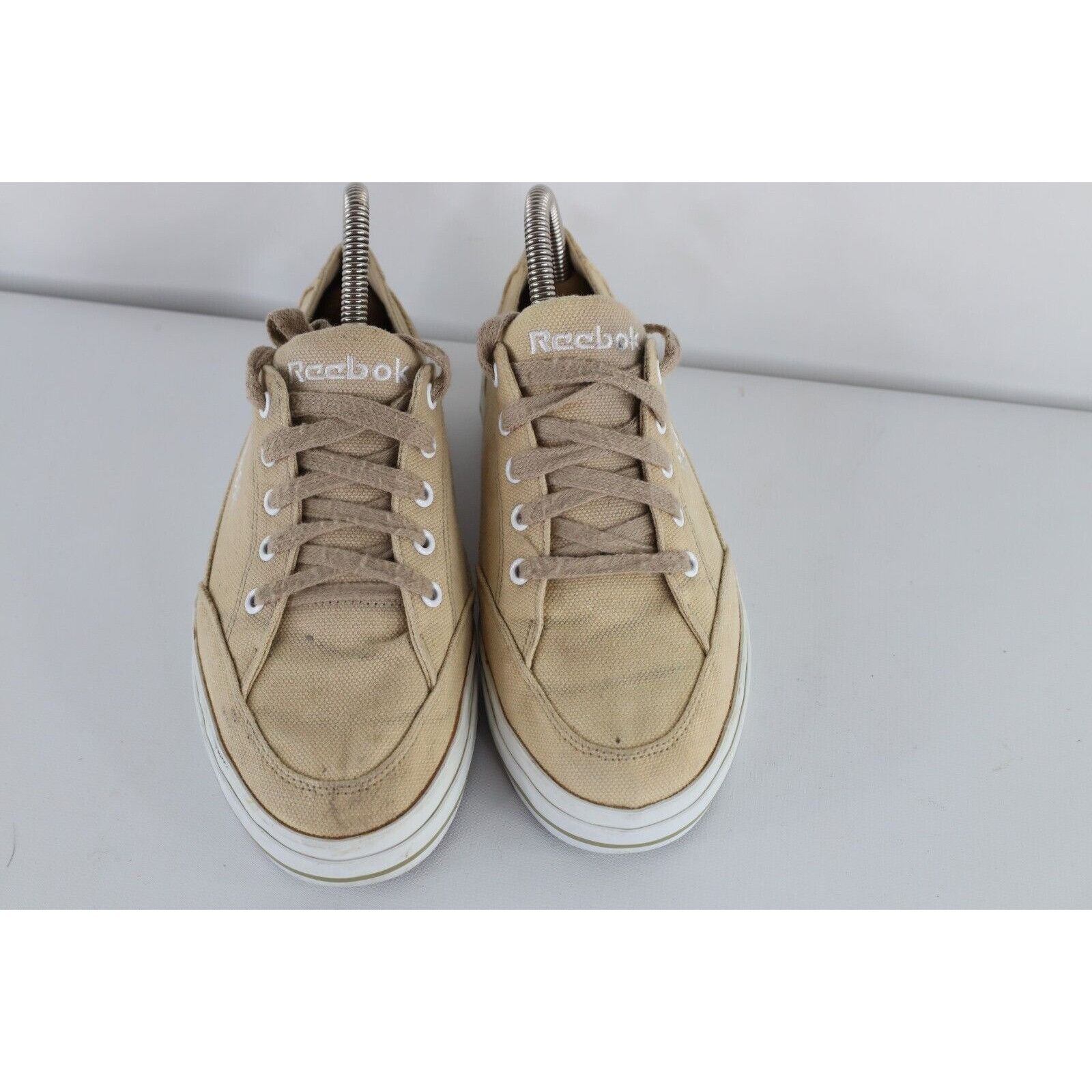Reebok × Vintage Vintage 90s Reebok Distressed Spell Out Canvas Shoes Size US 7 / IT 37 - 2 Thumbnail