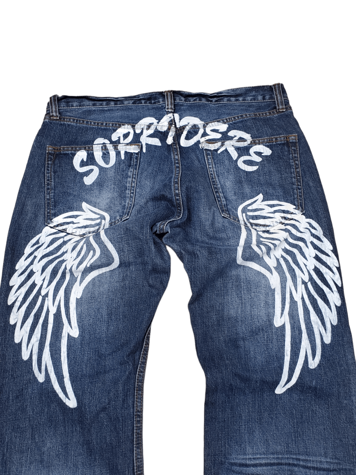 Japanese Brand × Vintage 🔥Vintage Denim Sorridere Flared Wing 🔥 Size US 34 / EU 50 - 3 Thumbnail
