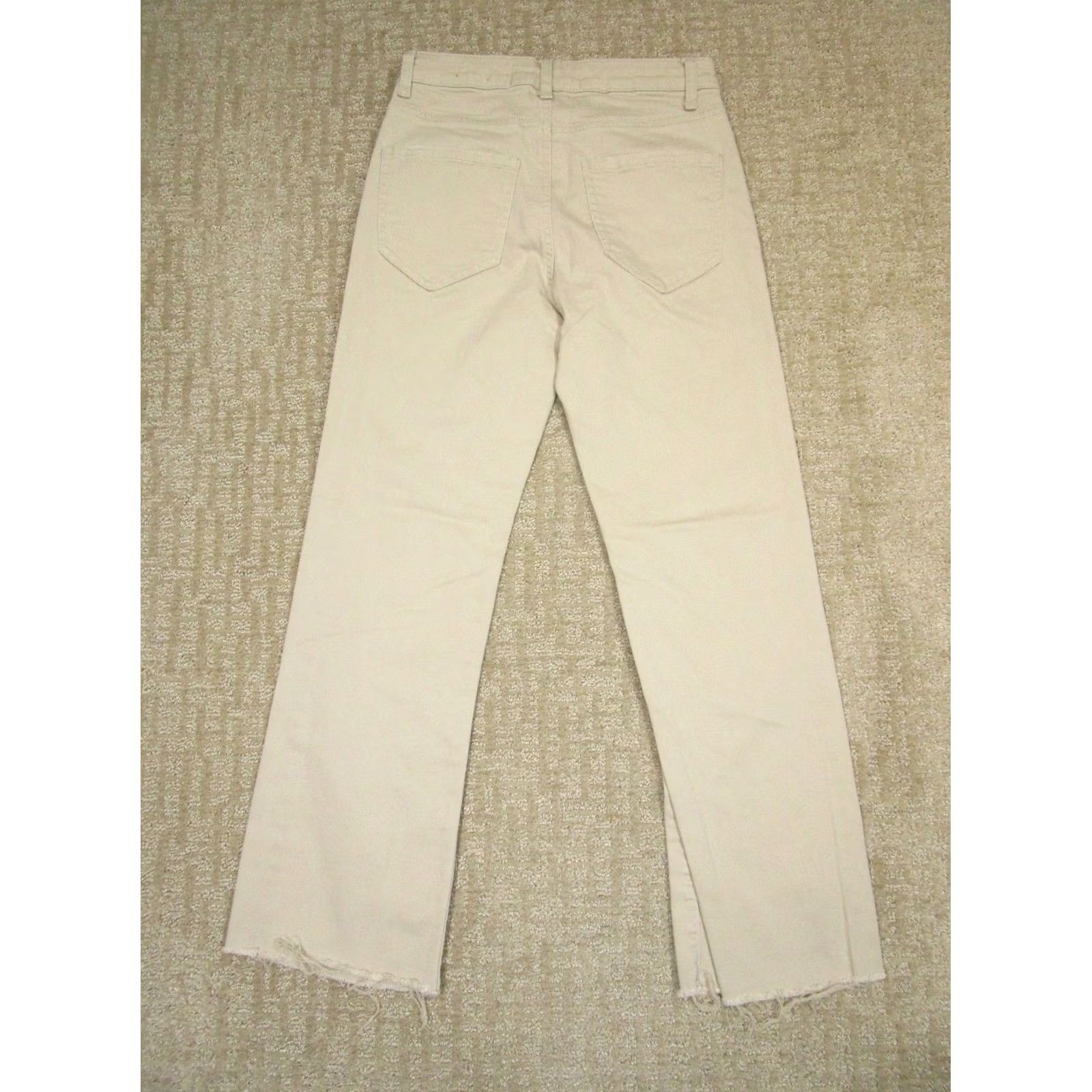 Vintage Risen Jeans Women 26 Brown High Rise Straight Cropped Denim Pants Size 26" / US 2 / IT 38 - 3 Thumbnail