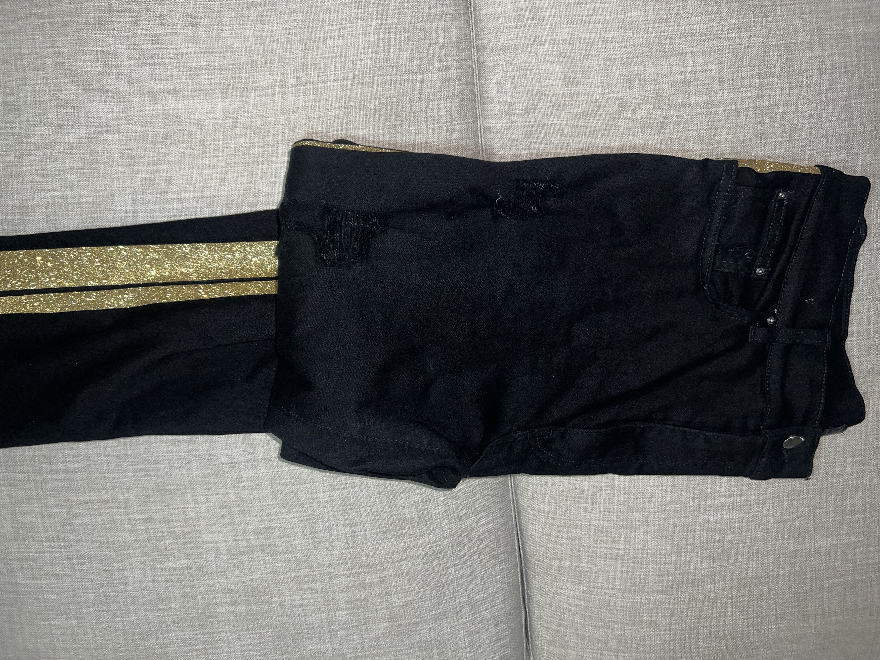 Amiri Black and Gold Glitter Amiri Size US 36 / EU 52 - 6 Thumbnail