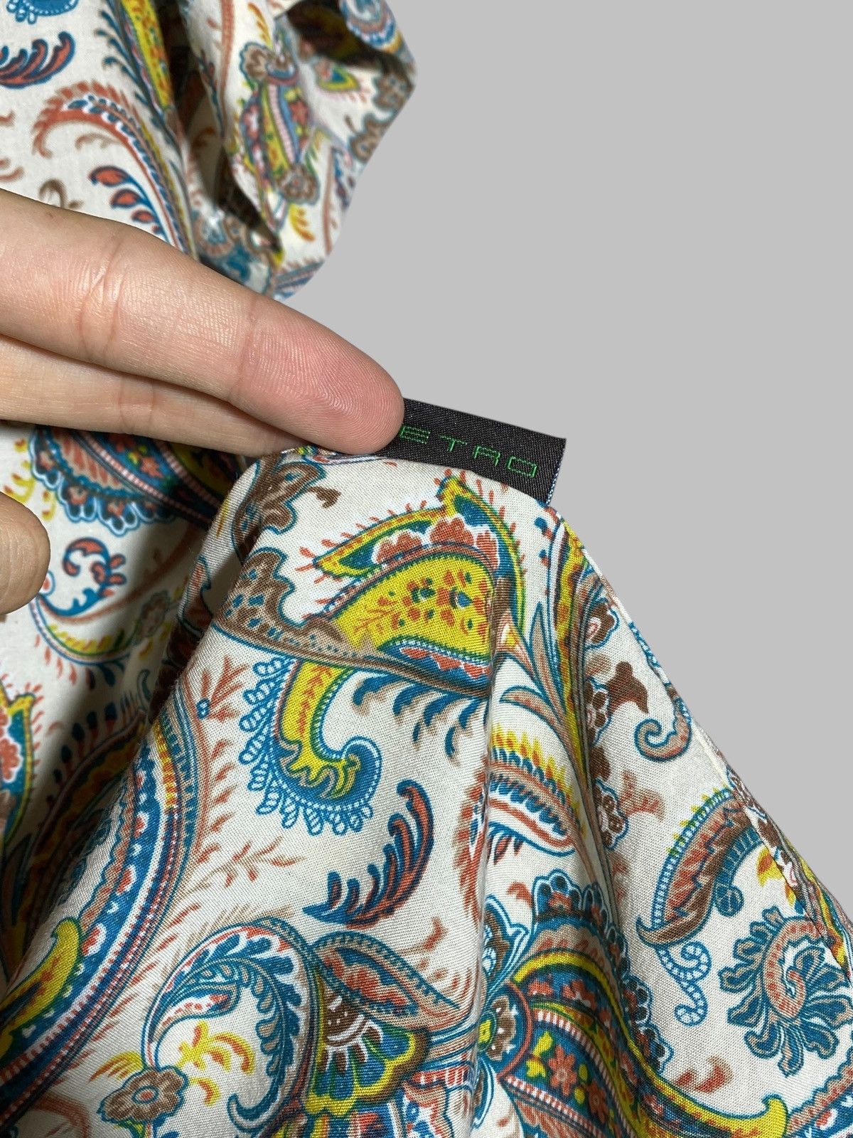 Etro Etro Milano Paisley Pattern All Over Print Button Up Shirt Size US XL / EU 56 / 4 - 8 Thumbnail