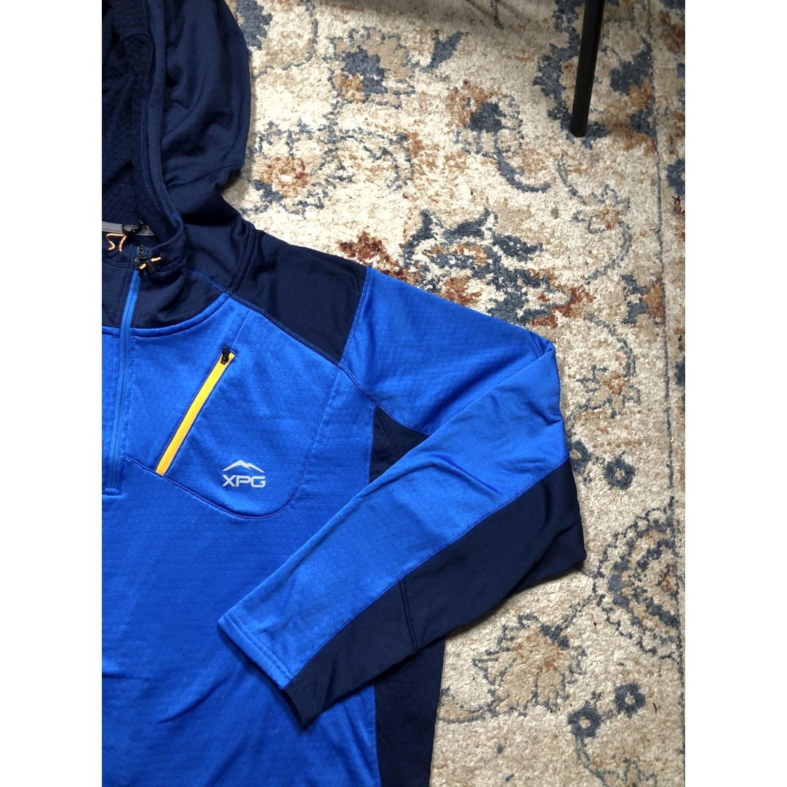 Vintage Cabela's XPG Hoodie Mens 3XL Blue 1/4 Zip Moisture Wicking Fleece Pullover Size US XXL / EU 58 / 5 - 4 Thumbnail